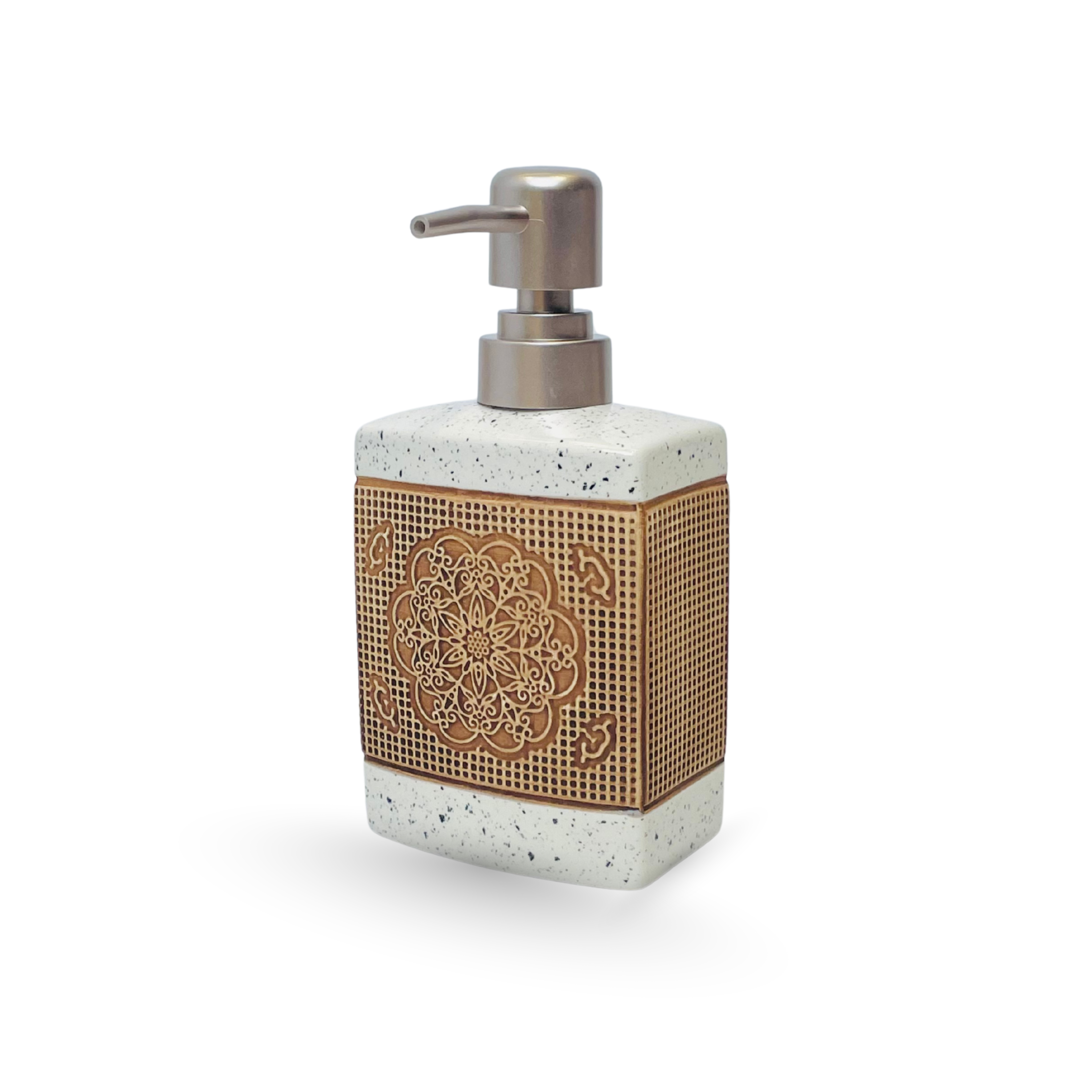 Luxury Mandala Bathroom Accessory Set – 4 Pieces