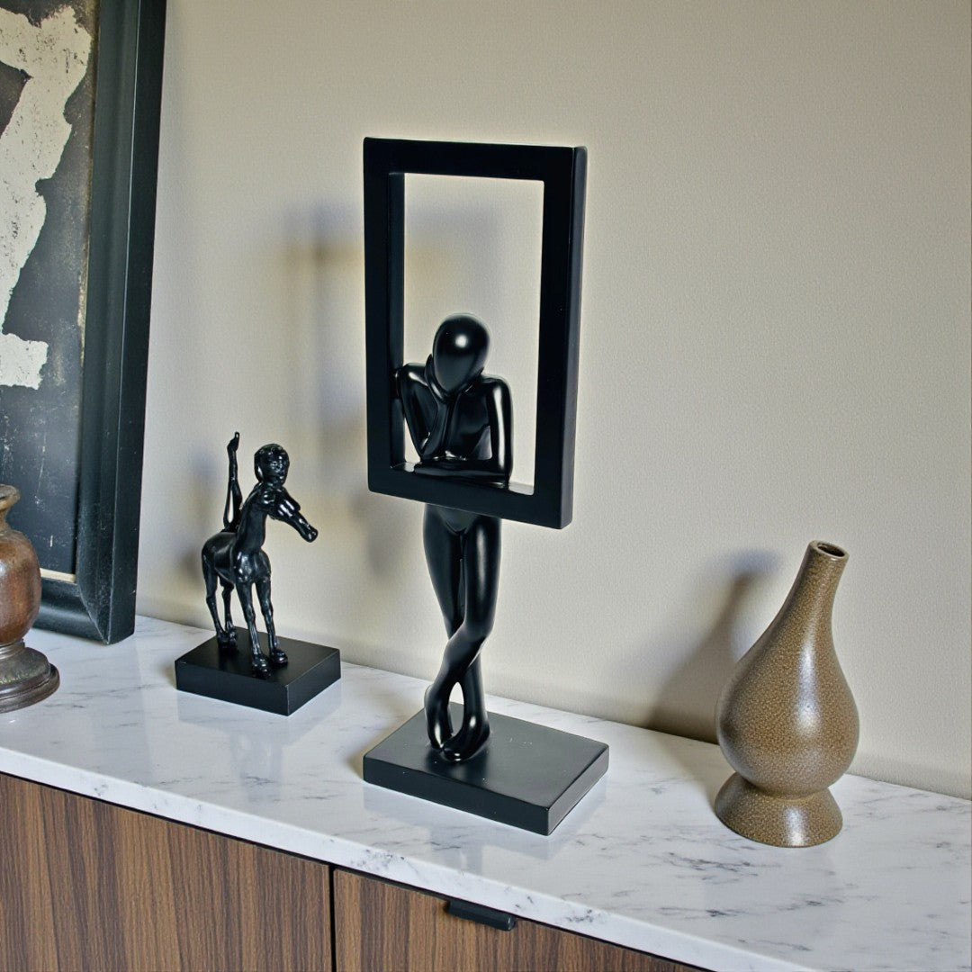 Framed Human Sculpture