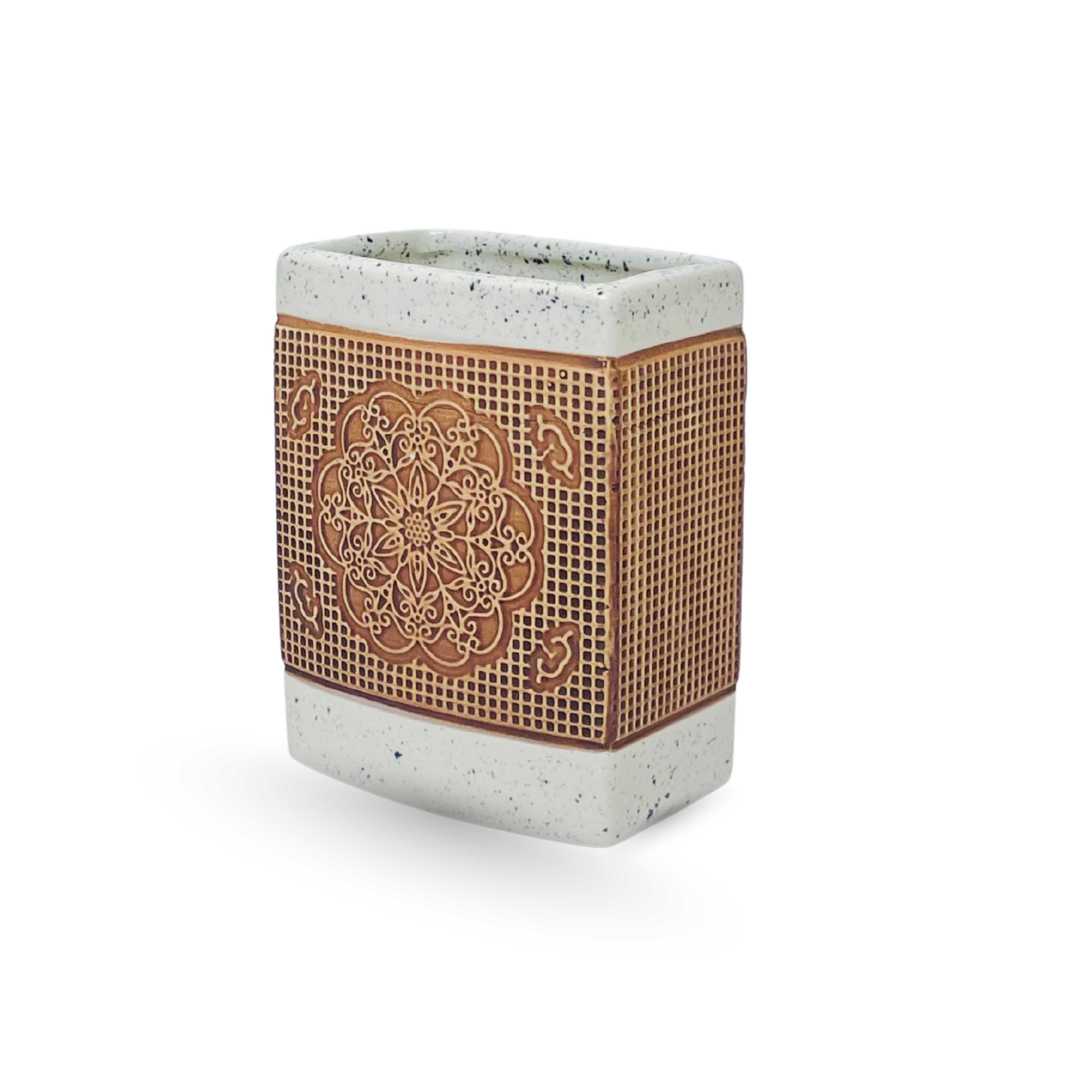 Luxury Mandala Bathroom Accessory Set – 4 Pieces