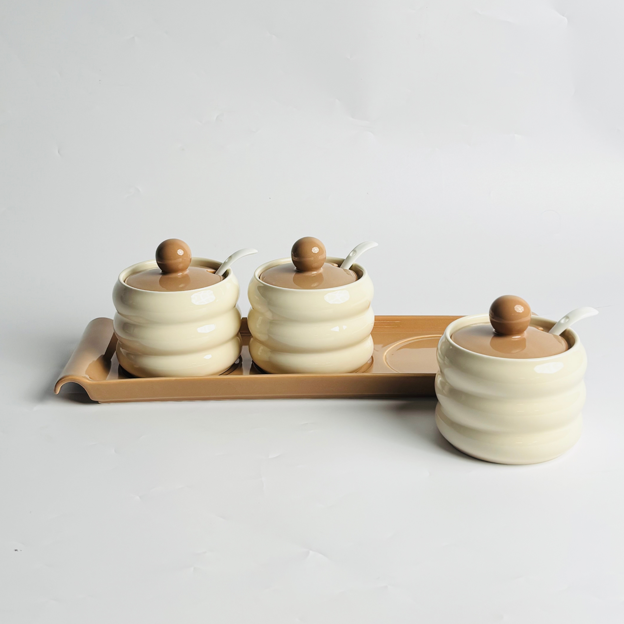 Elegant Ceramic 3Pc Canister Set