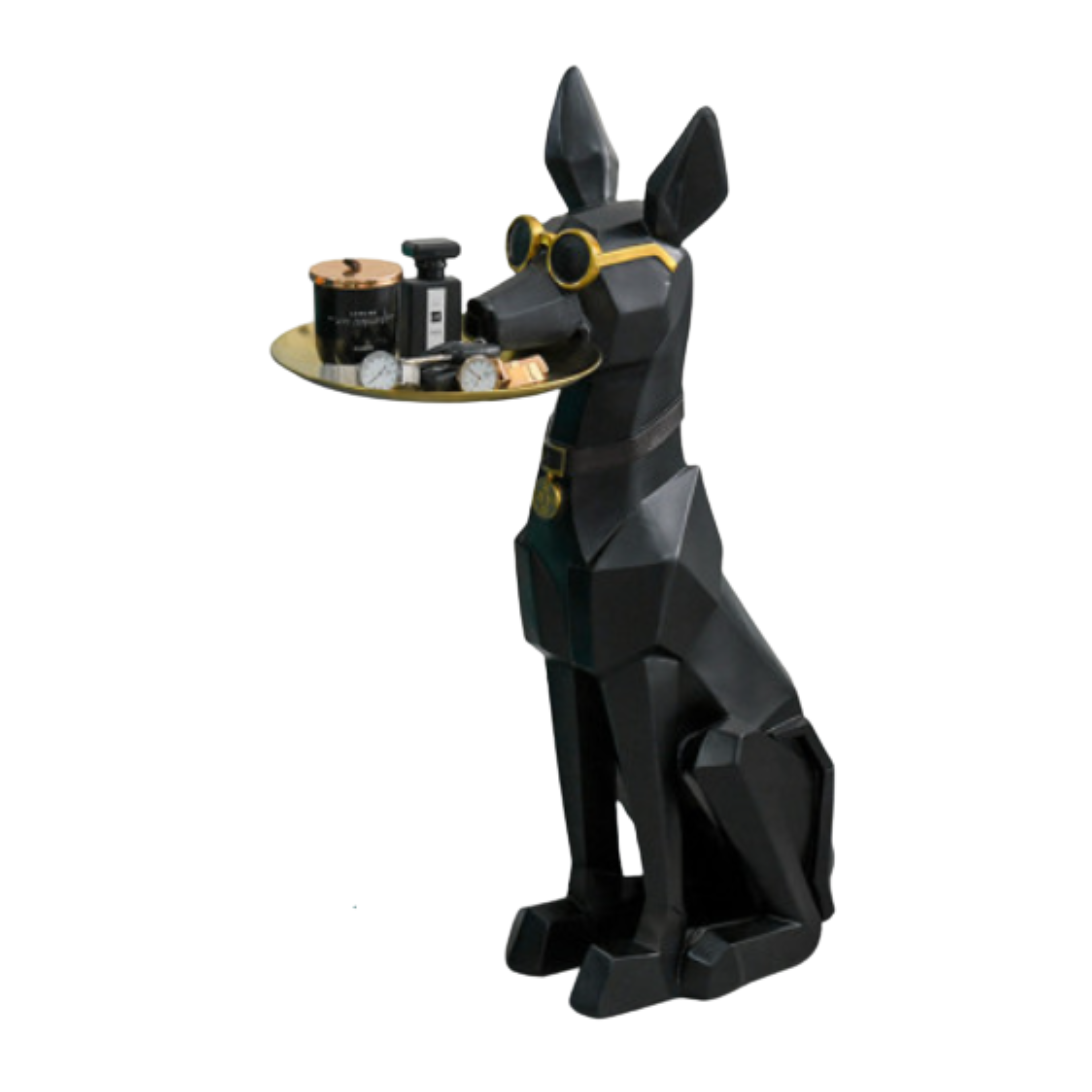 The Noble Guardian – Decorative Dog with Tray