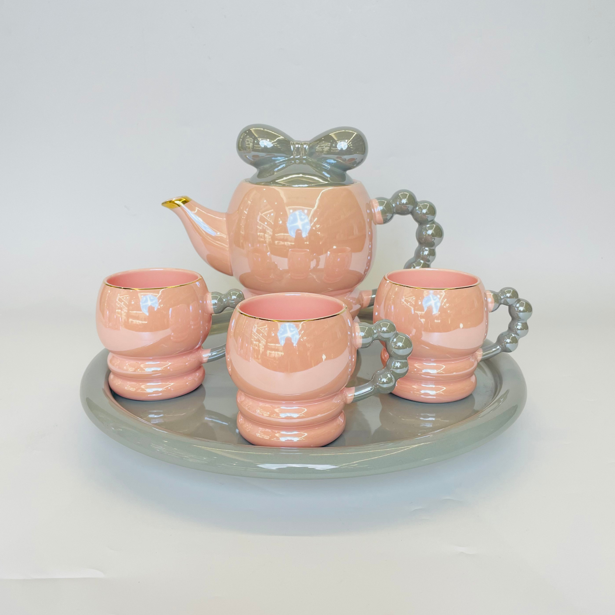 Pearl Blush Luxury Tea Set - Set of 9