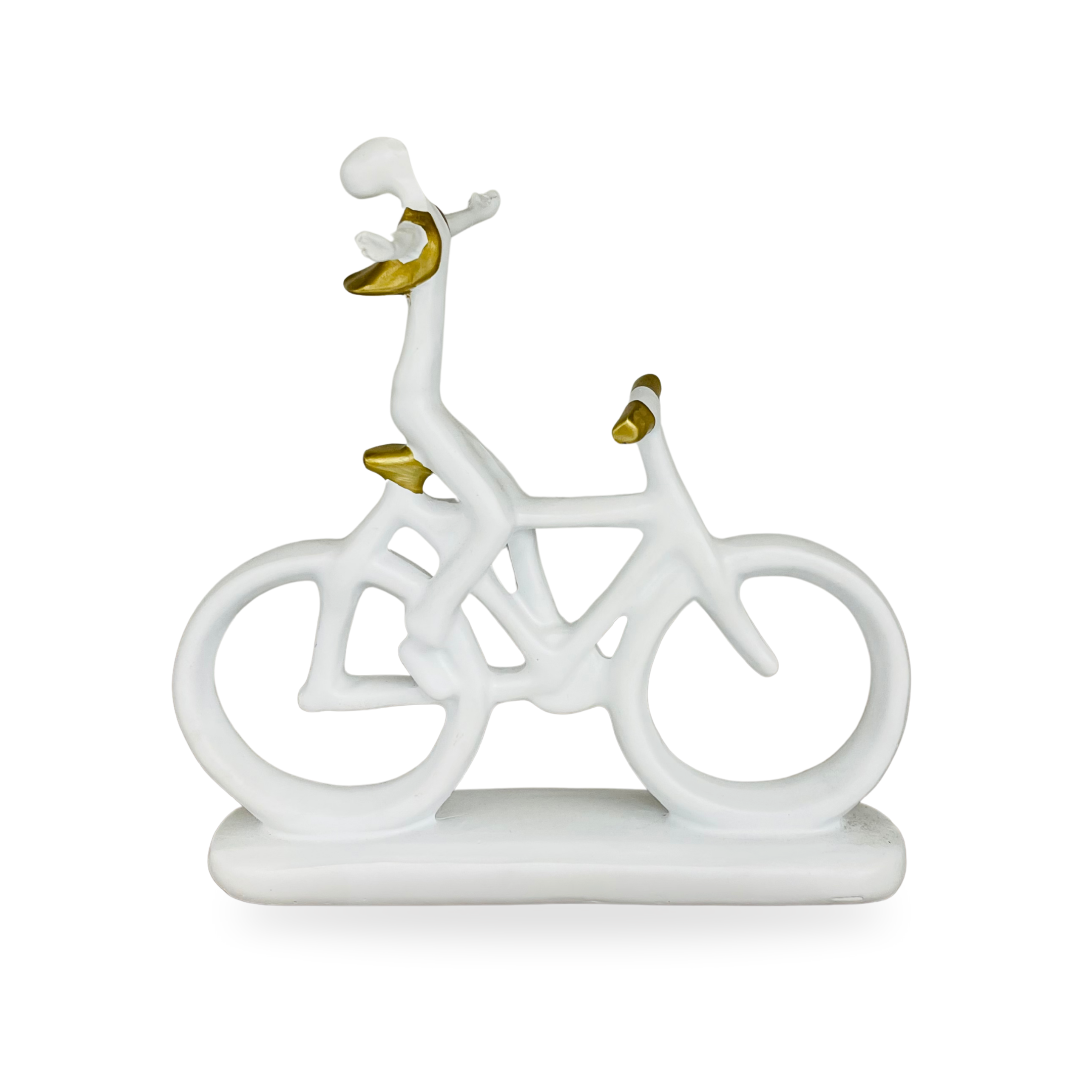 Cyclist Showpiece Modern Decorative Sculpture