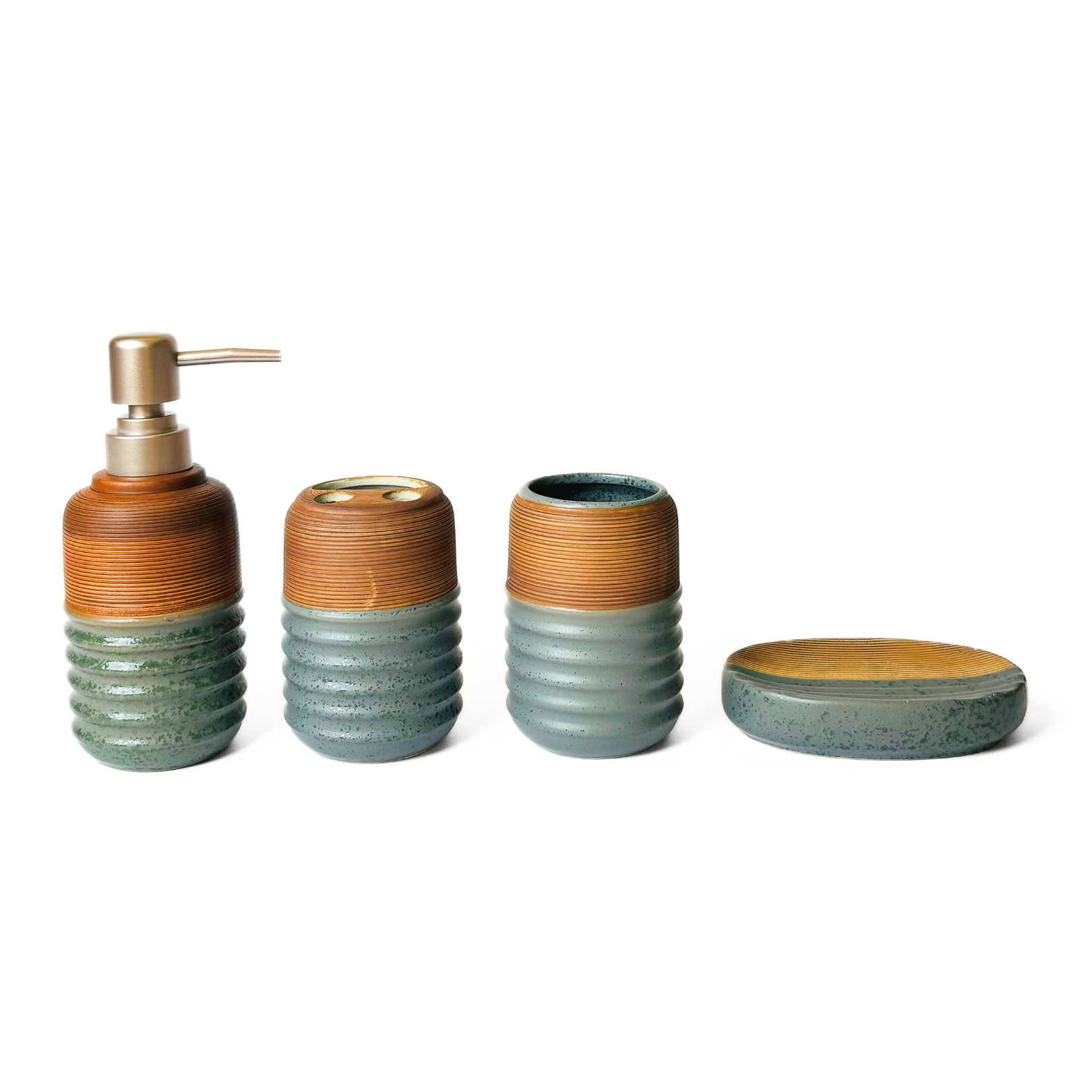 Modern Elegance Soap Dispenser Set Of 4