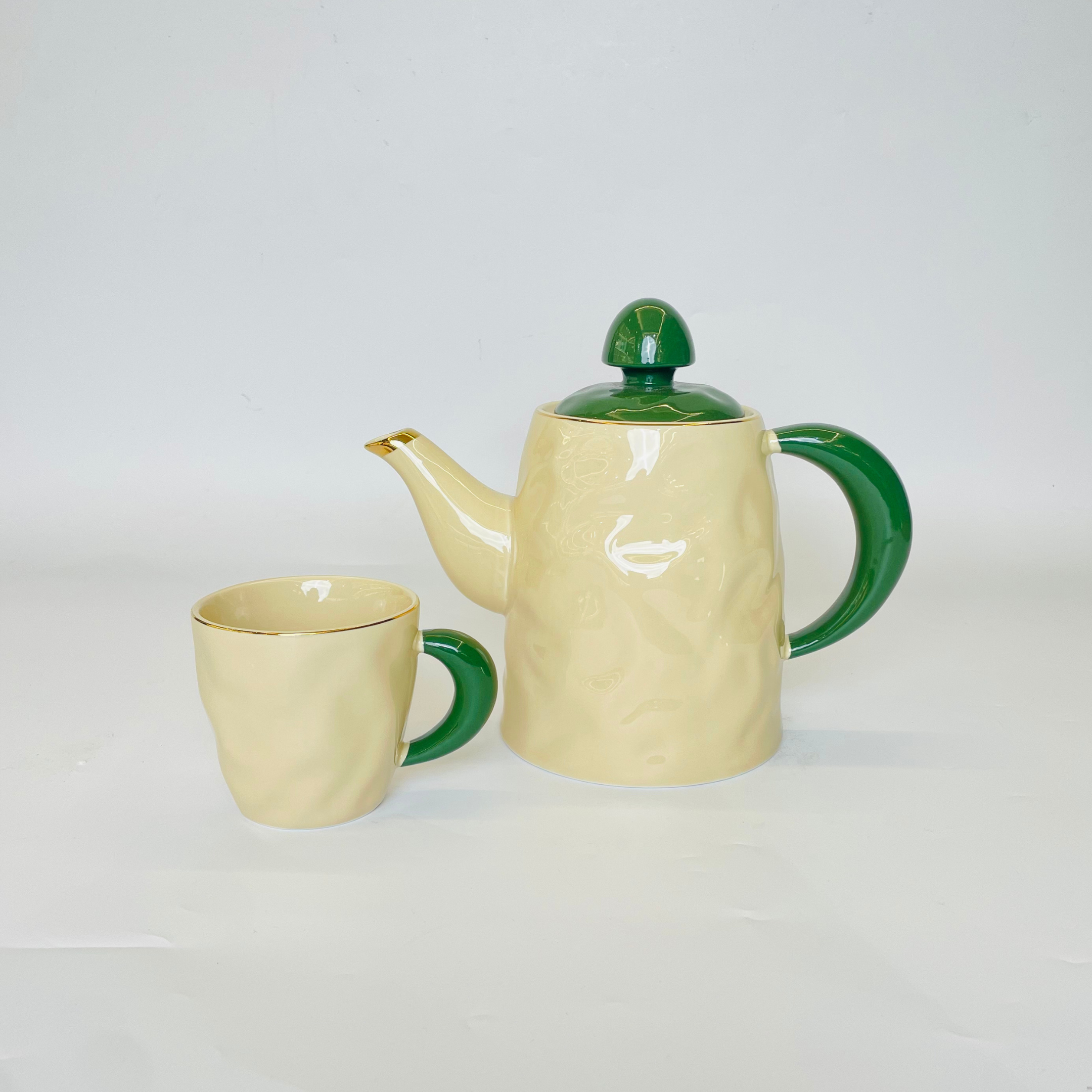 Soft Green Gloss Tea Set - Set of 9