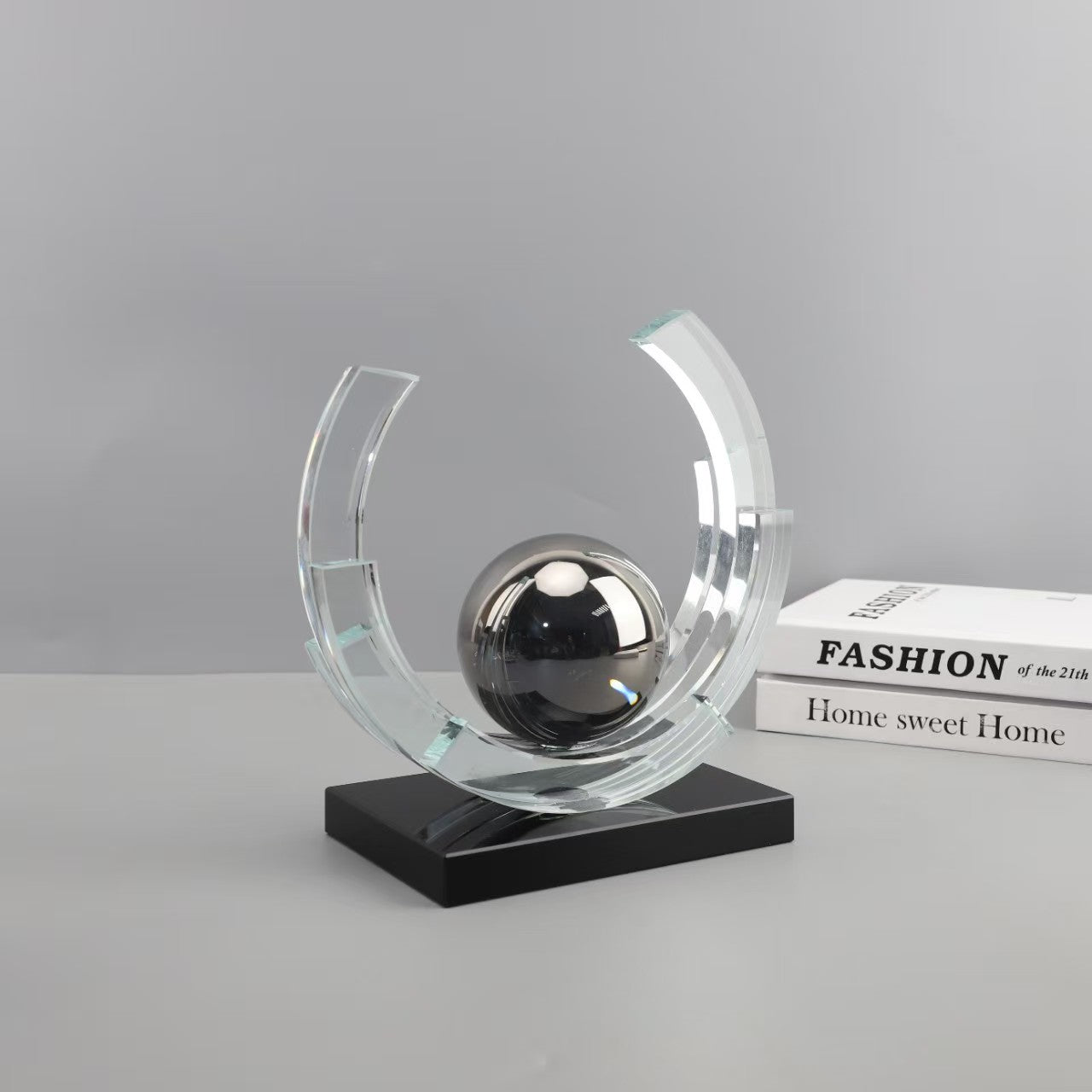 Modern Crystal Ball Showpiece
