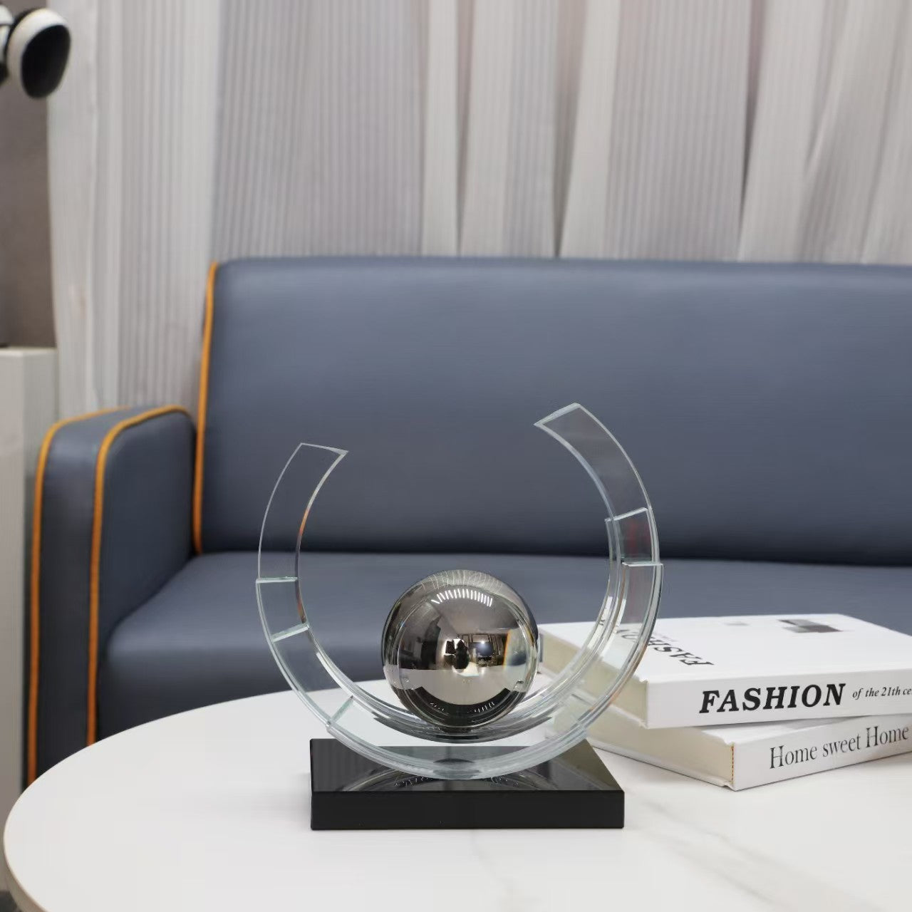 Modern Crystal Ball Showpiece