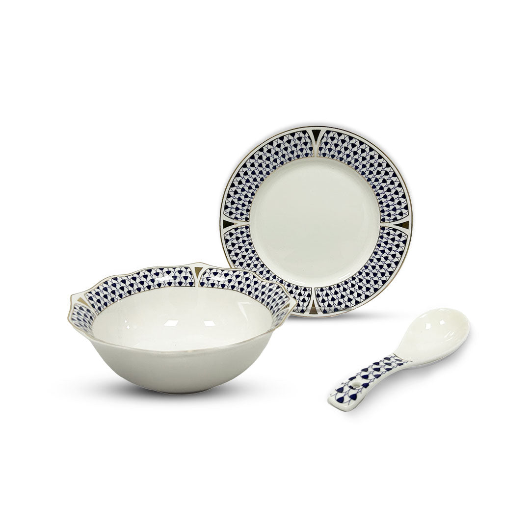 Pearl Midnight Mosaic 18pc Bowl Set