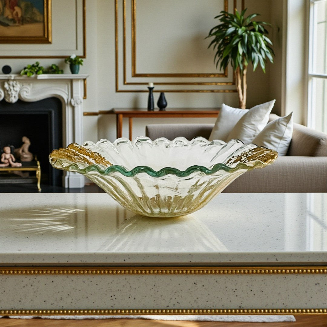 Premium Italian Art Glass Flower Vase