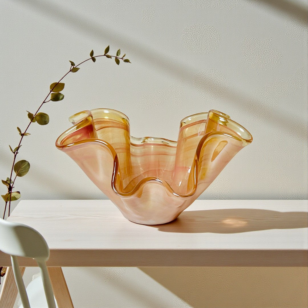 Elegant Italian Glass Vase