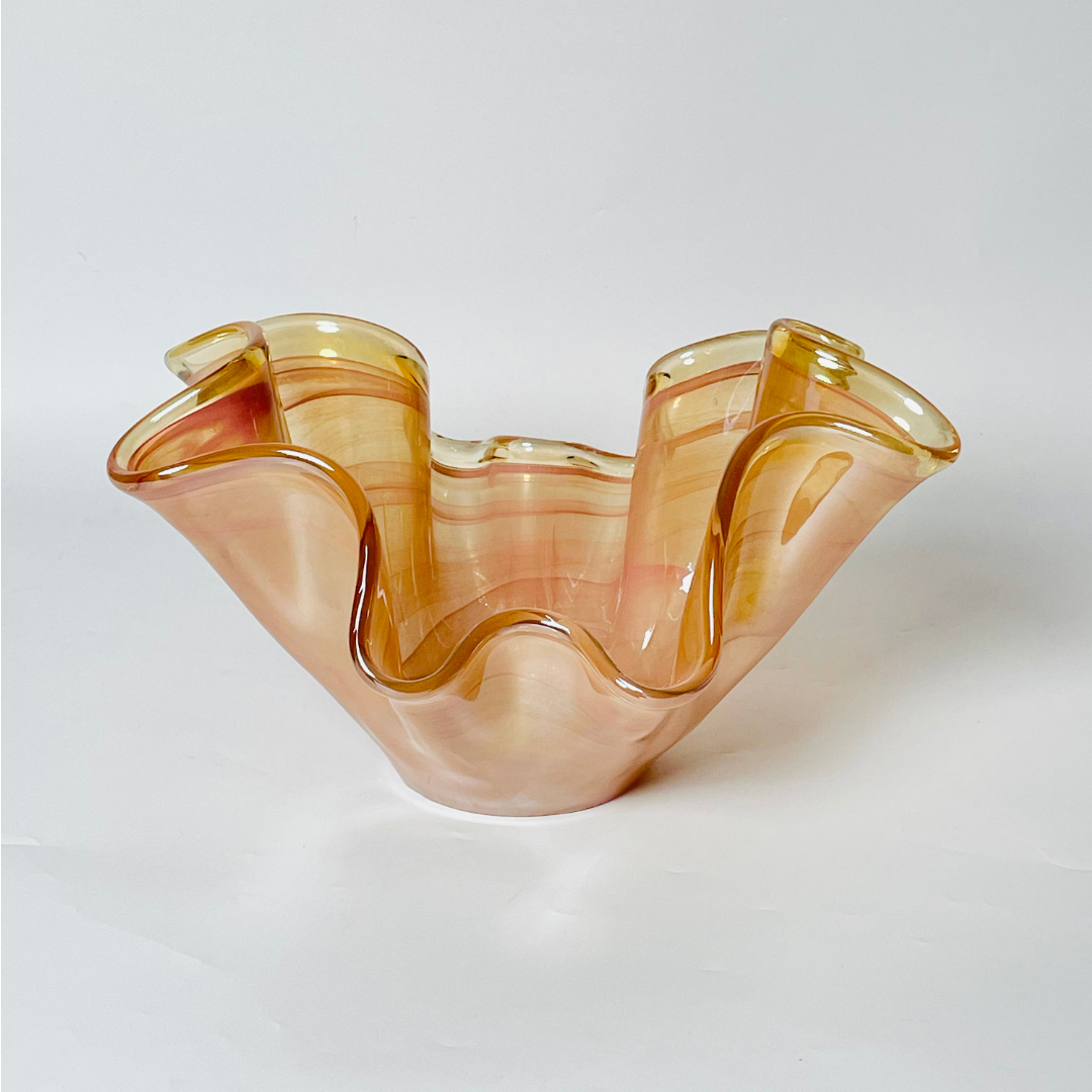 Elegant Italian Glass Vase