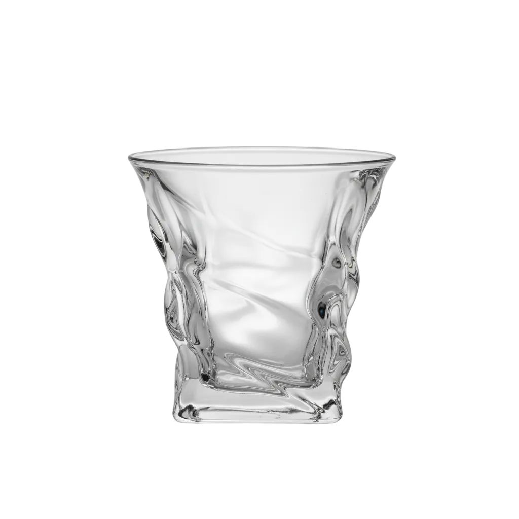 Crystal Twist Whiskey Glasses Set of 6