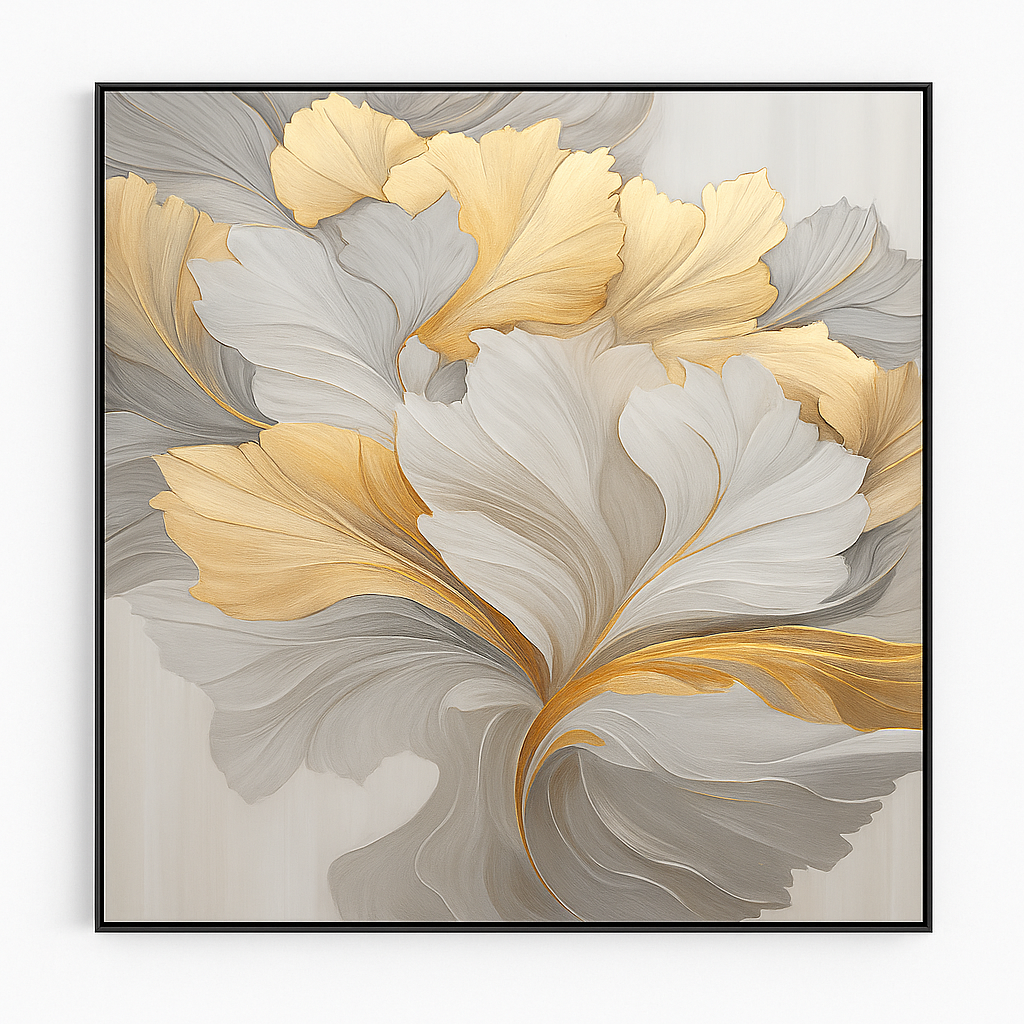 Golden Petal – Luxury Floral Wall Art