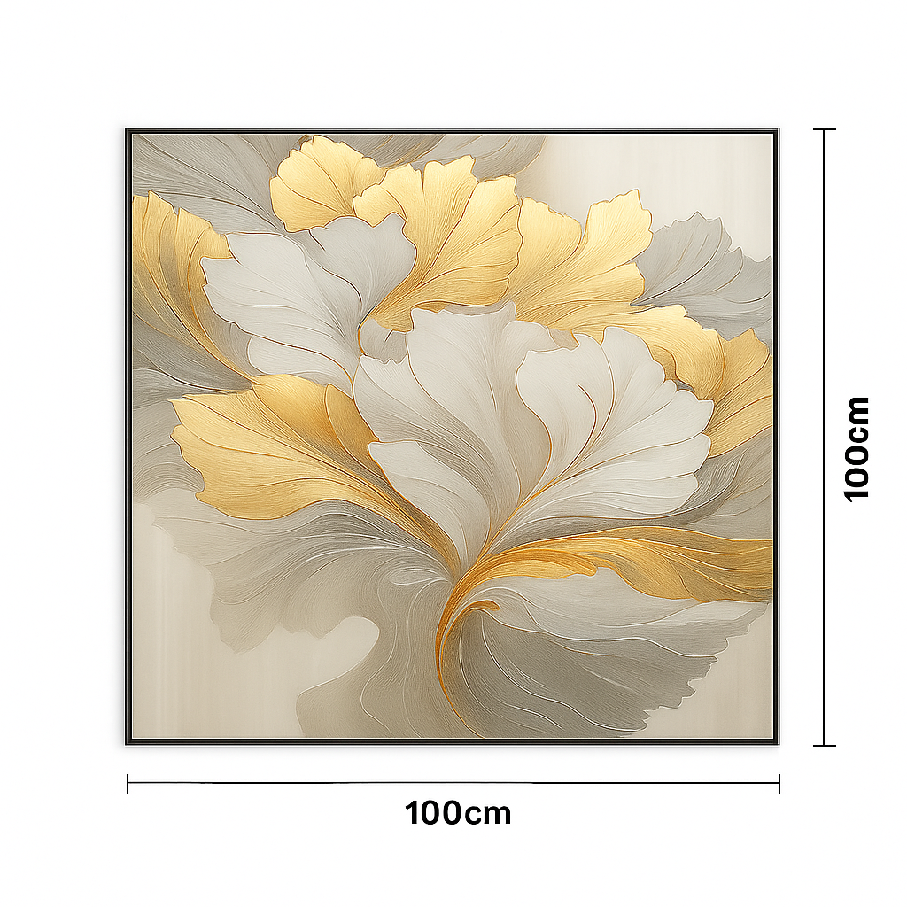 Golden Petal – Luxury Floral Wall Art