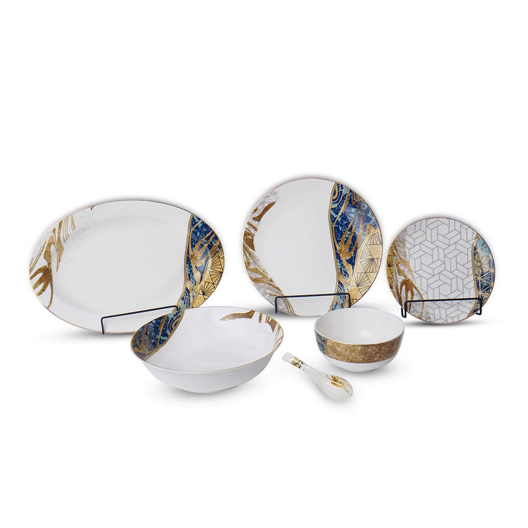 Golden Gala 27pc Dinner Set