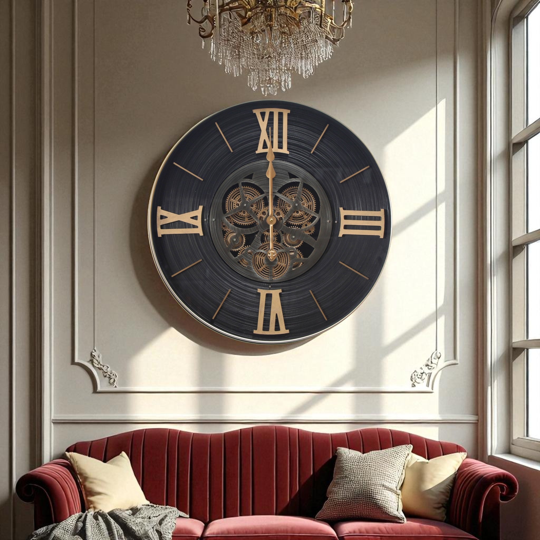 Velvet Gear Roman Clock