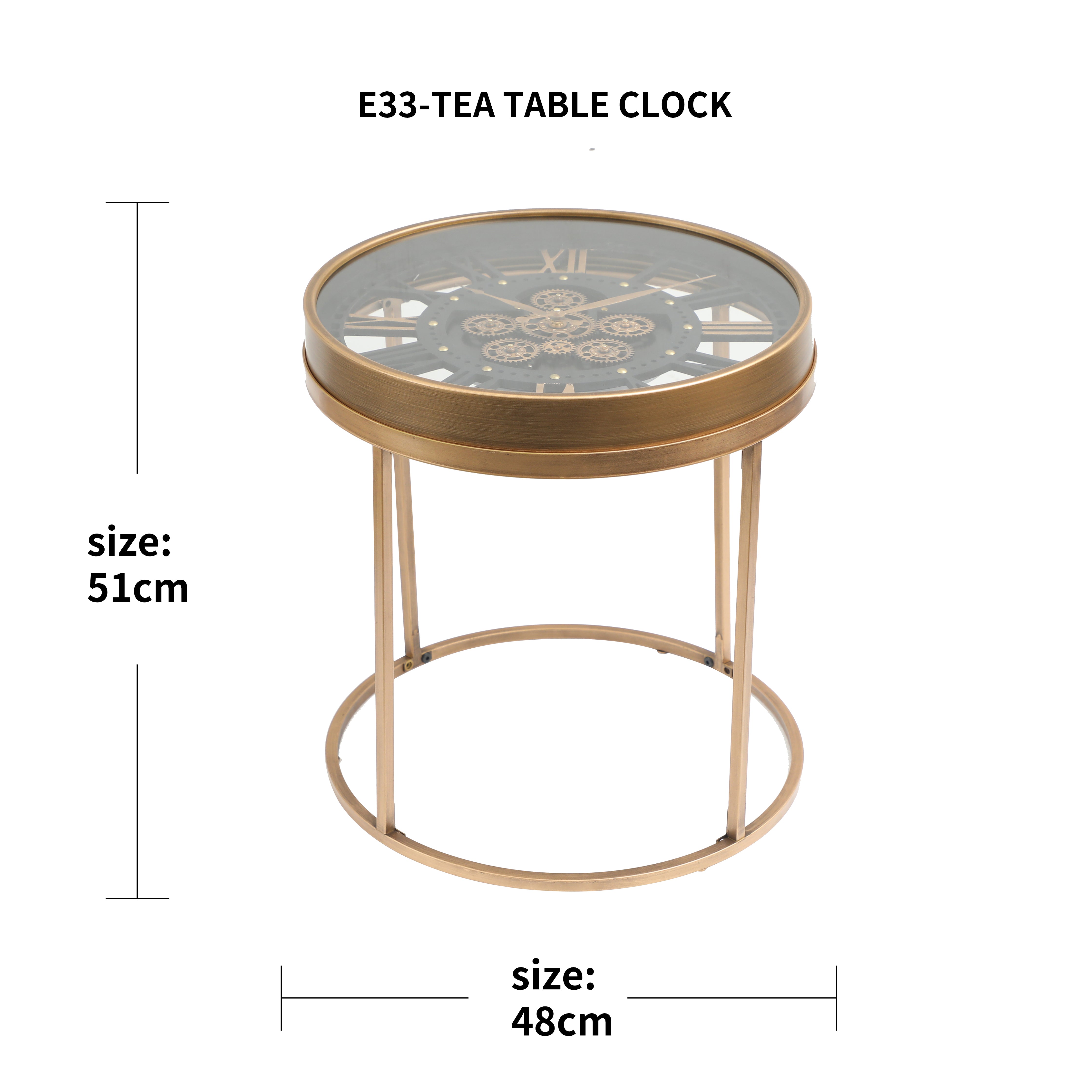Elegant Home Decor Coffee Table Clock
