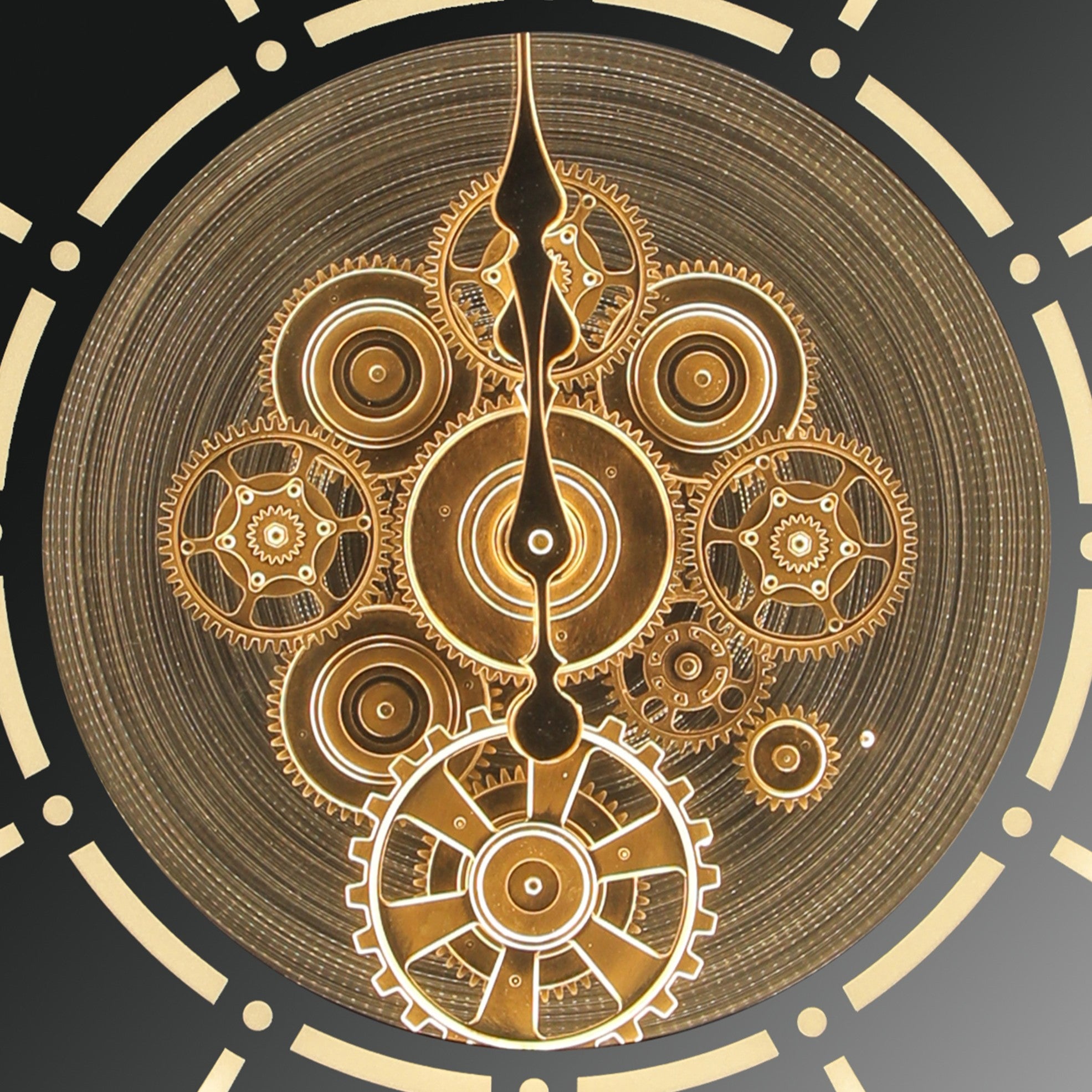 Majestique Roman Gear Clock