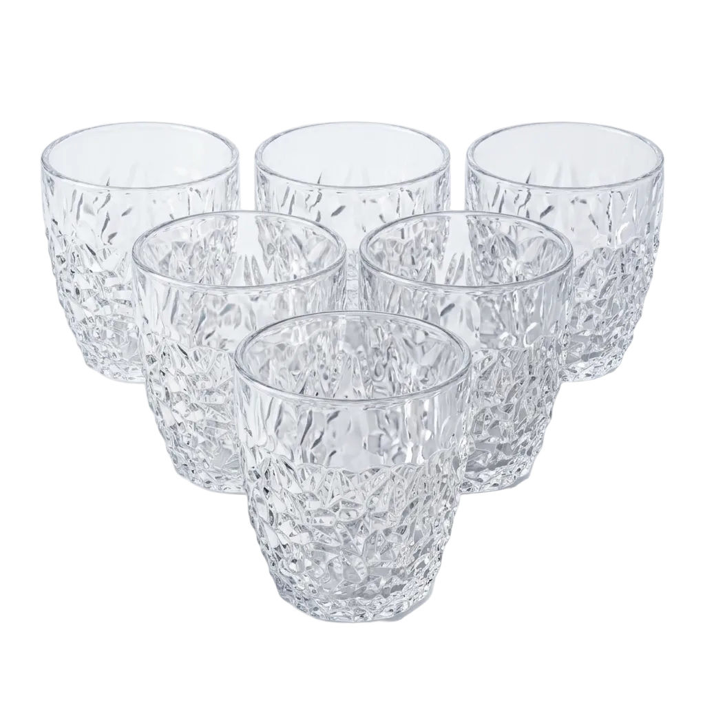 Glacier Textured Glasses Set of 6