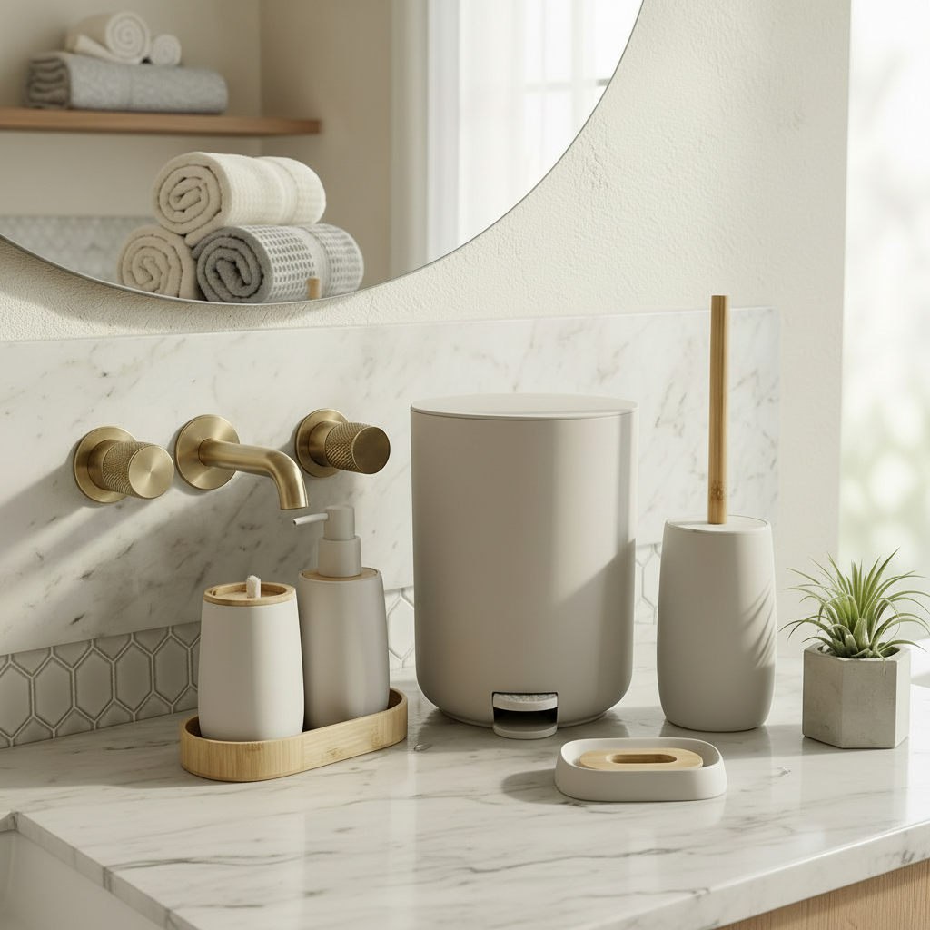 Elegant Bathroom Accessory Set of 5