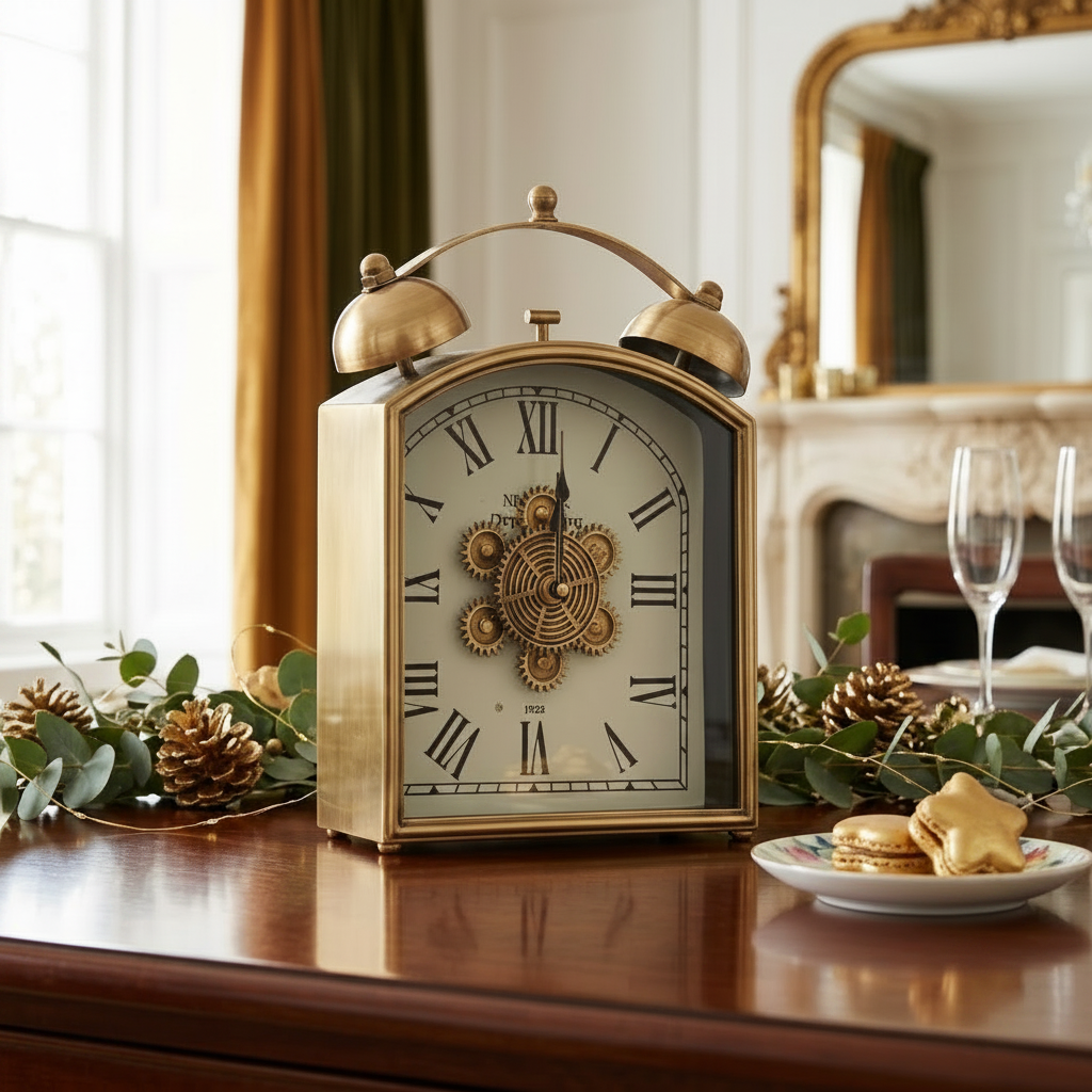 Elegant Vintage Table Clock