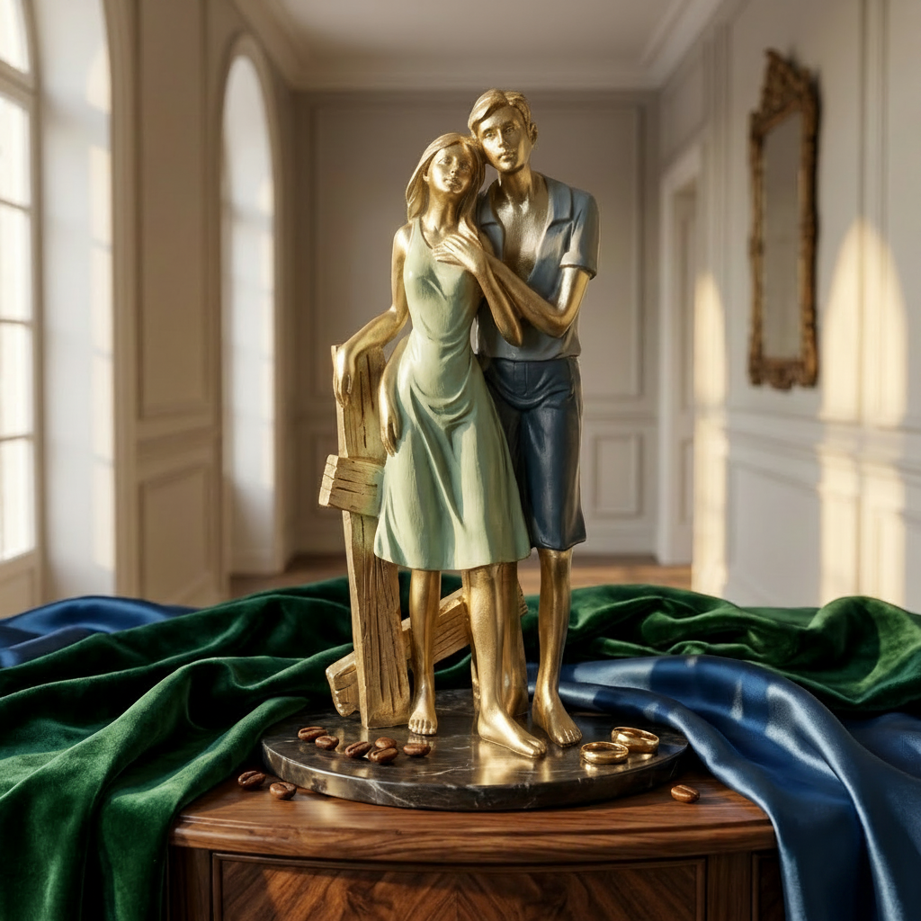 Summer Serenade Couple Sculpture