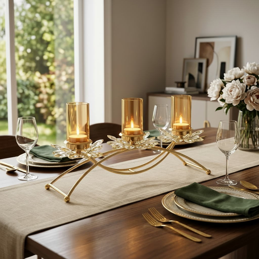 Imperial Trio Arched Candle Stand