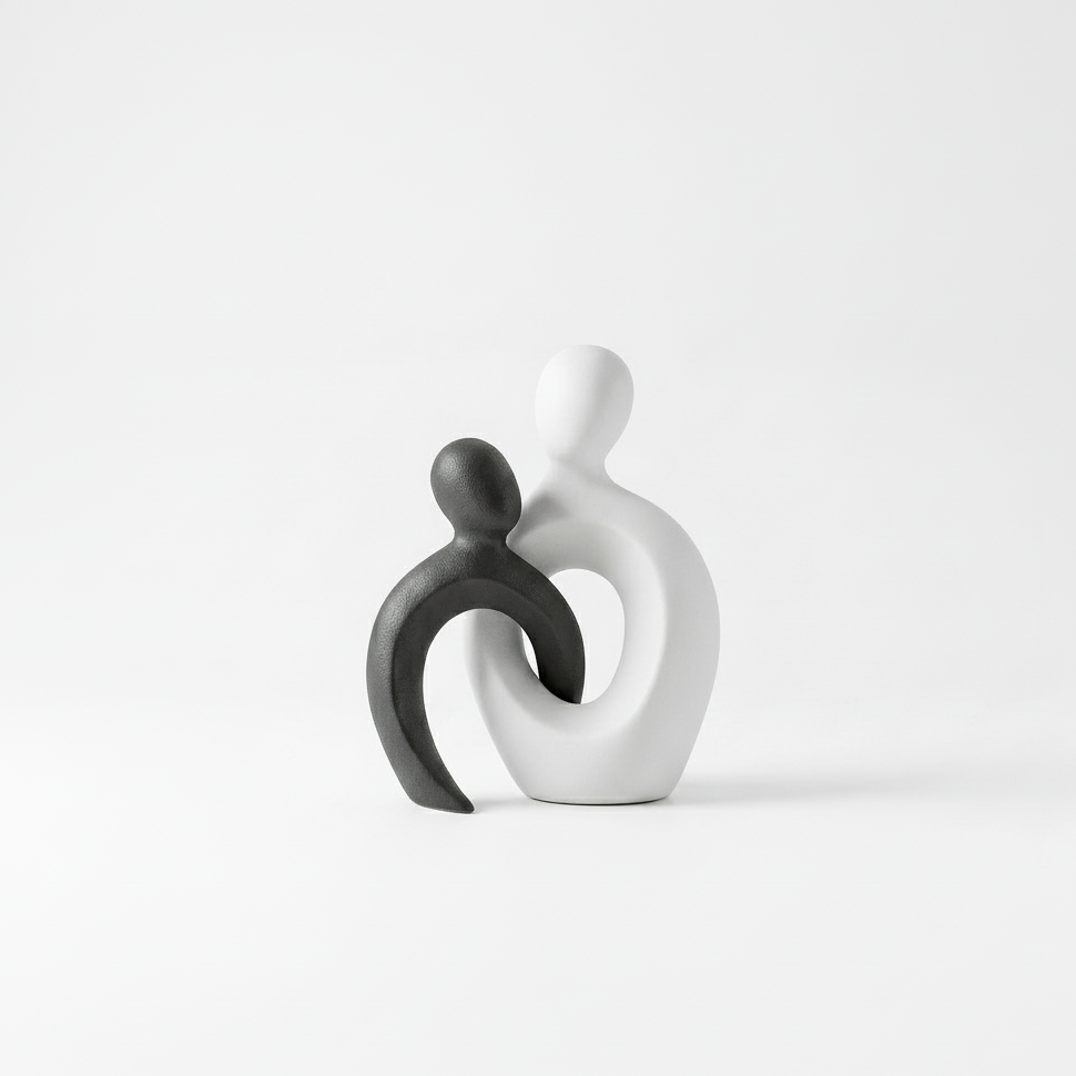 Abstract Interlocking Figures Sculpture