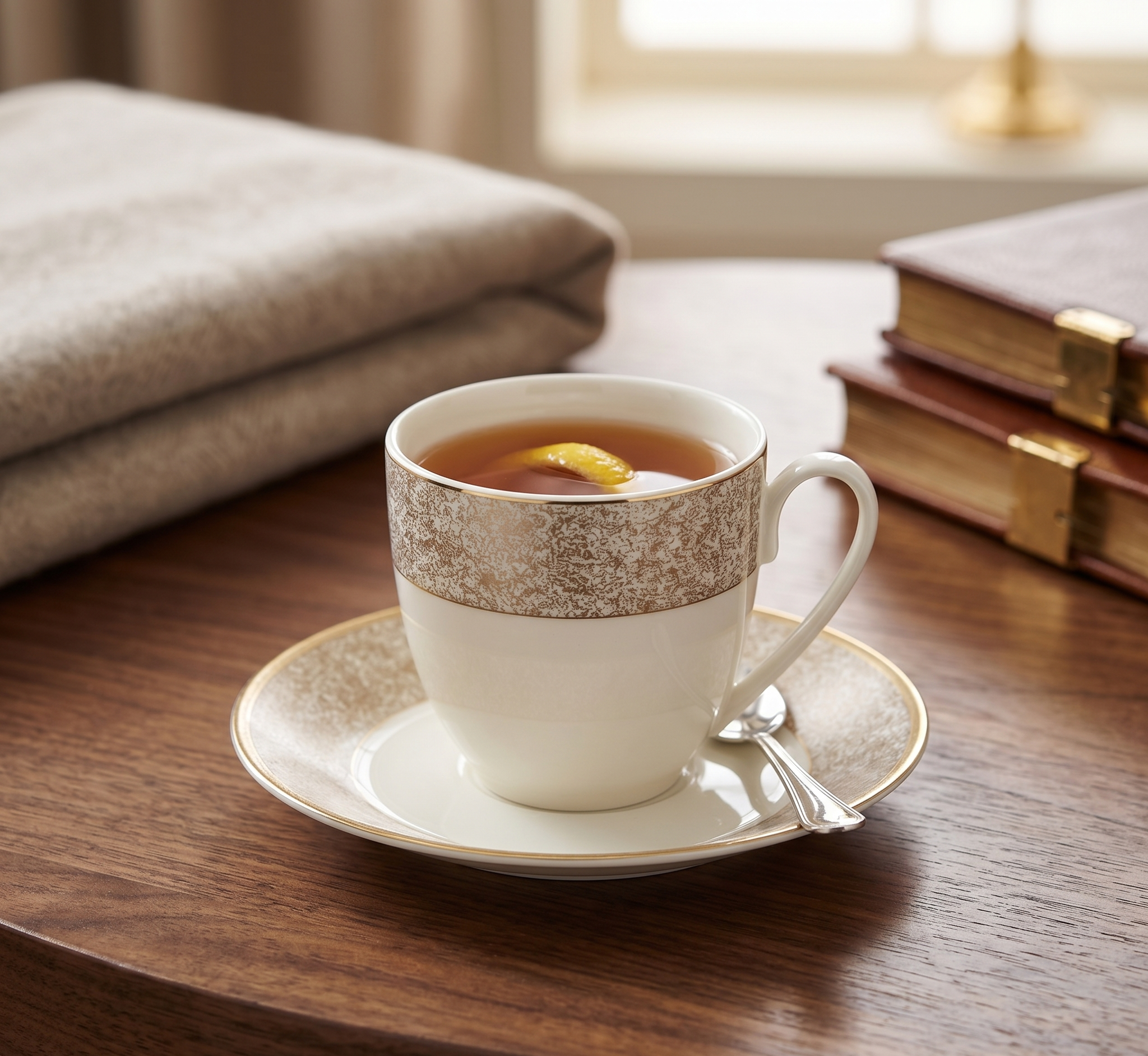 Pearl Amber Mosaic 12pc Tea Set