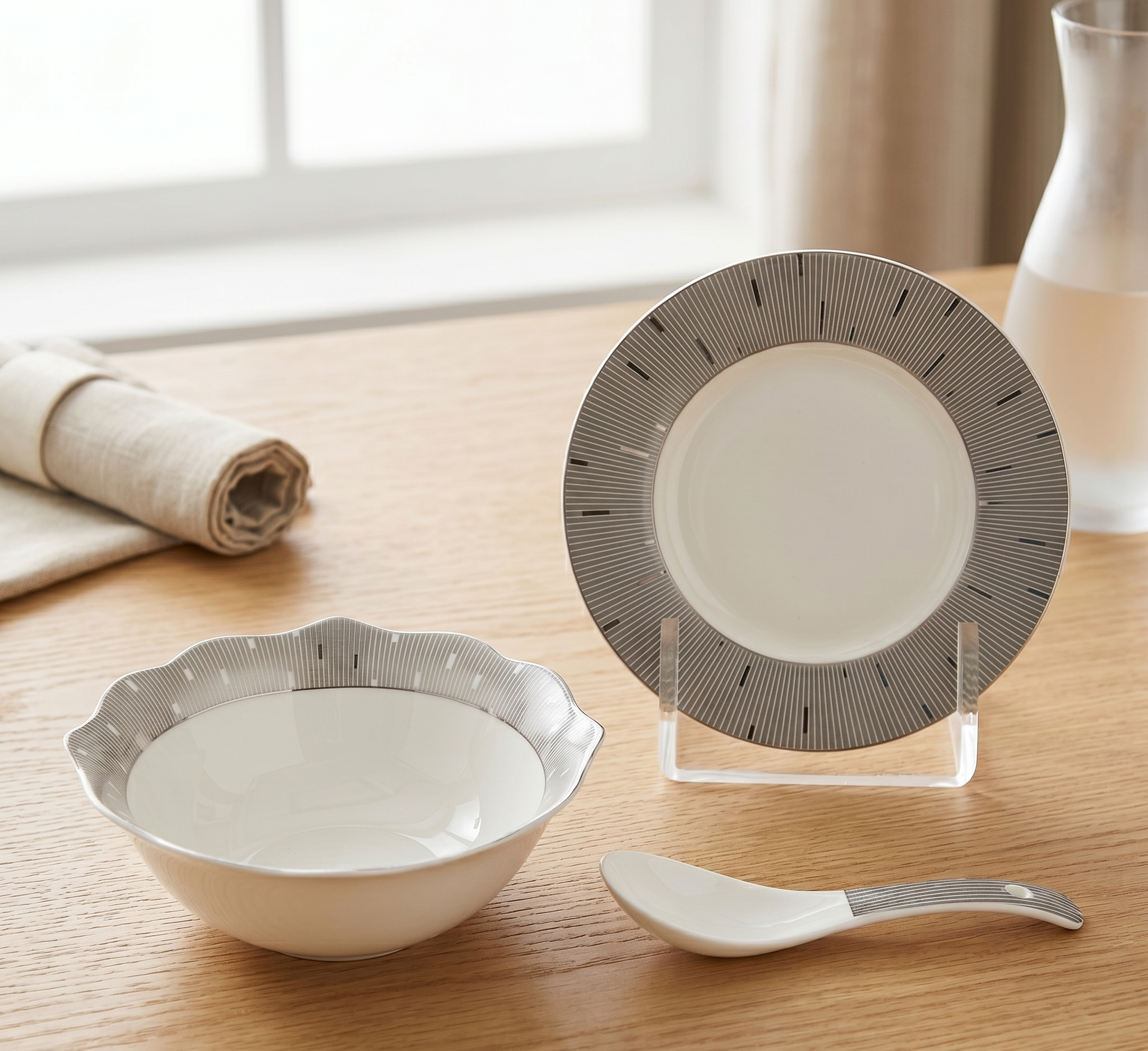 Pearl Timeless Silver 18pc Bowl Set