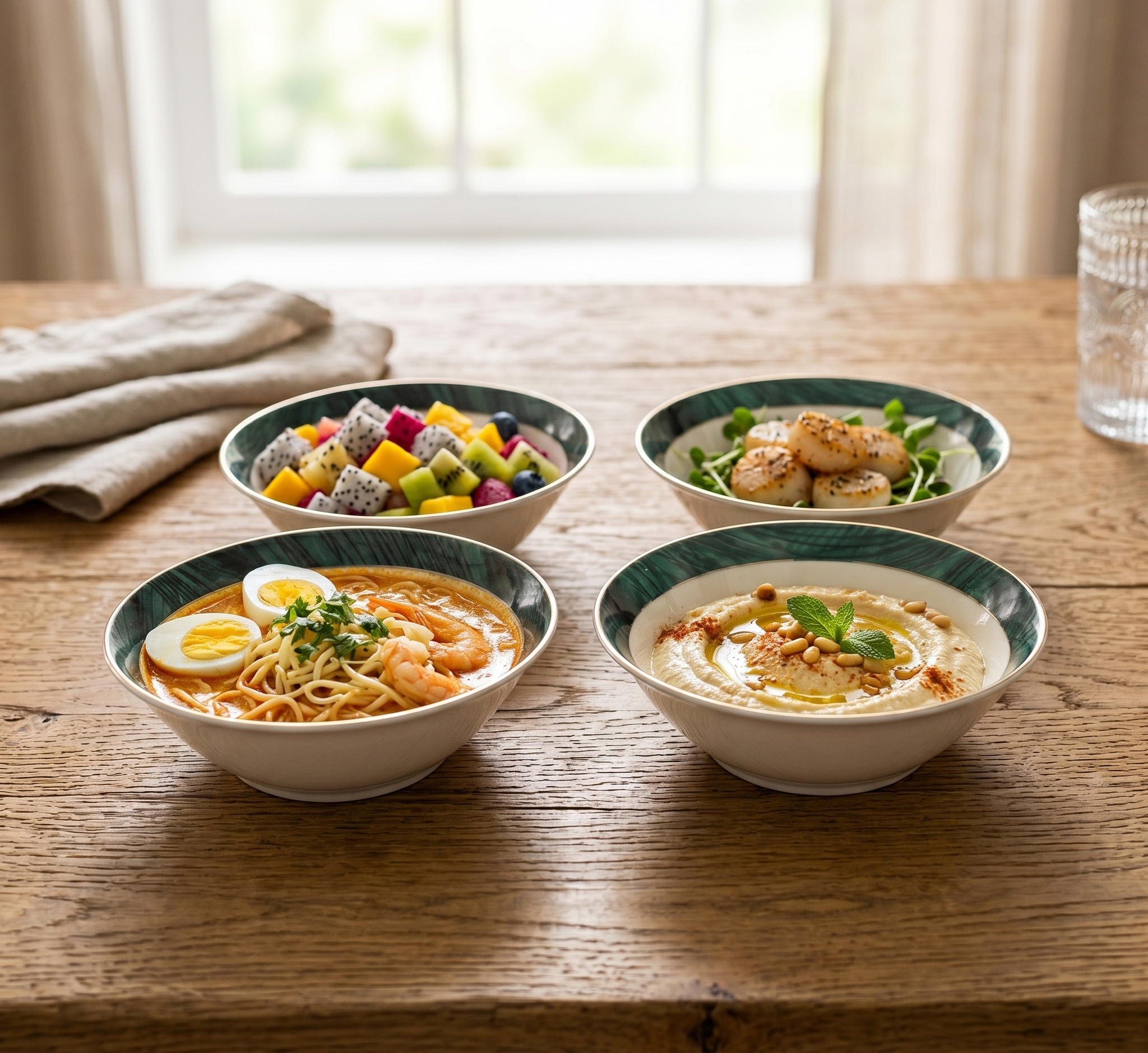 Pearl Emerald Dream 12pc Bowl Set