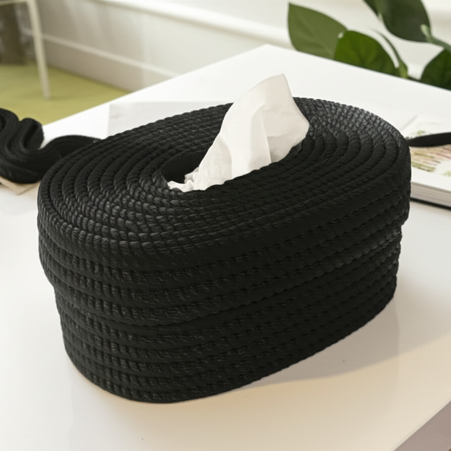 Imaar Braided Elegance Tissue Box