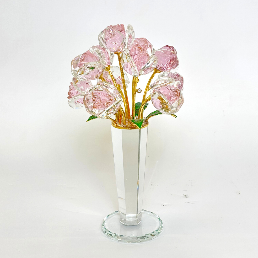 Crystal Flower Showpiece