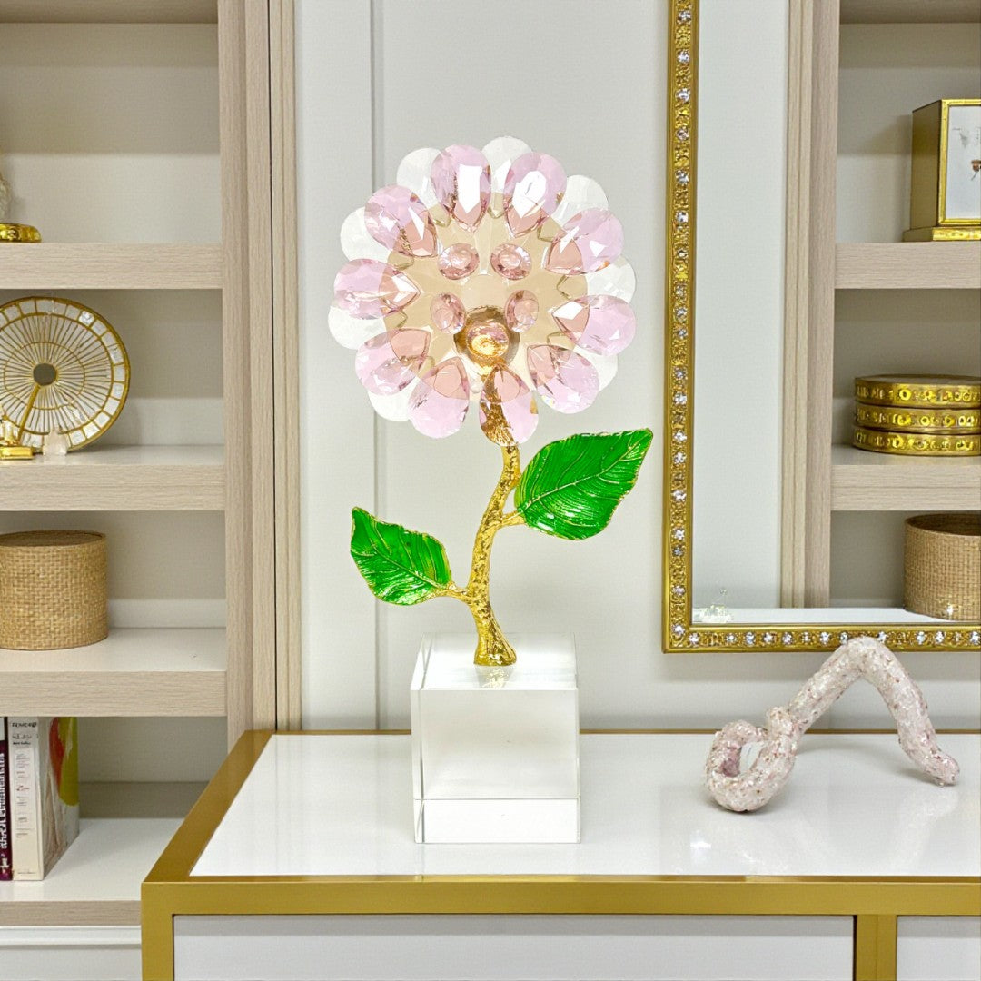 Florist Flower Crystal Showpiece