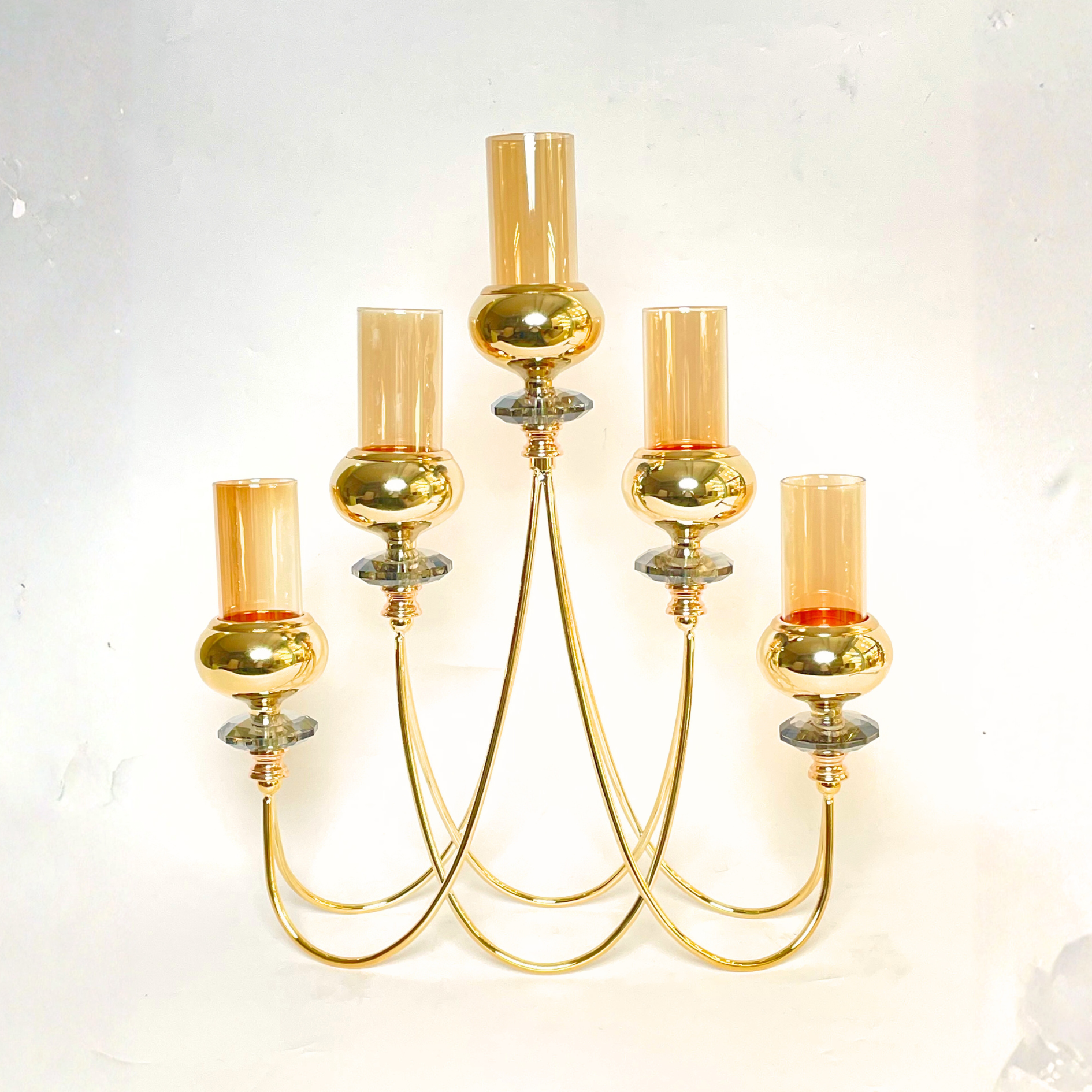Opulent Elegance Five-Arm Candle Holder