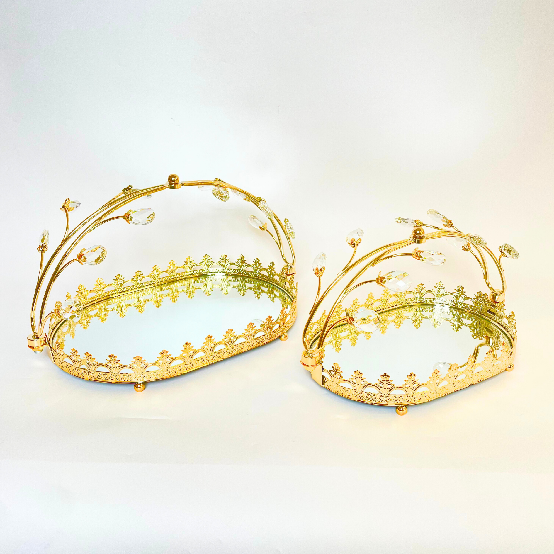 Golden Harmony 2Pcs Tray Set