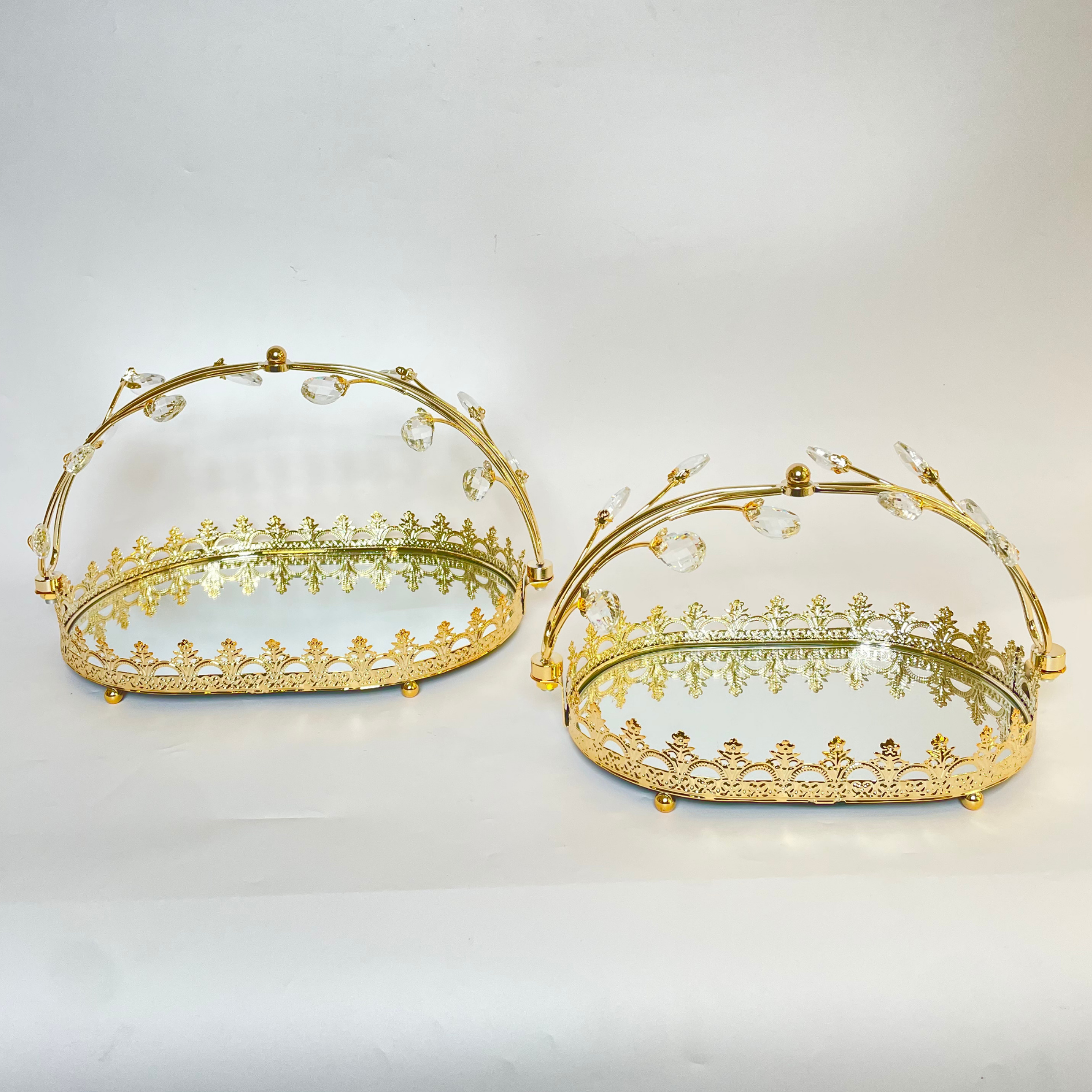 Golden Harmony 2Pcs Tray Set