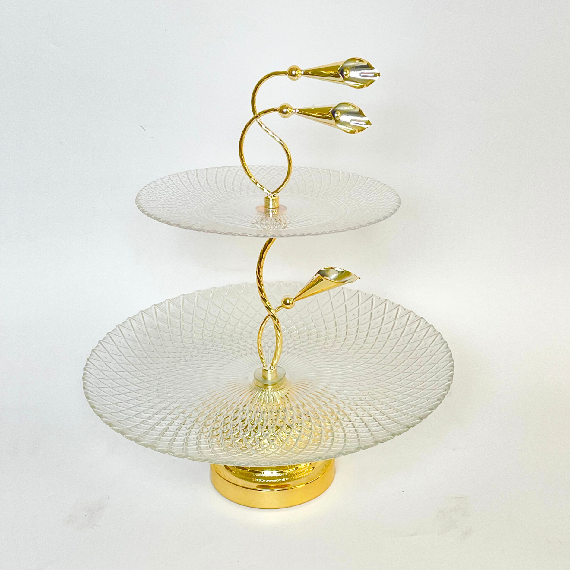 Classic Grace Gold-Edged Cake Stand