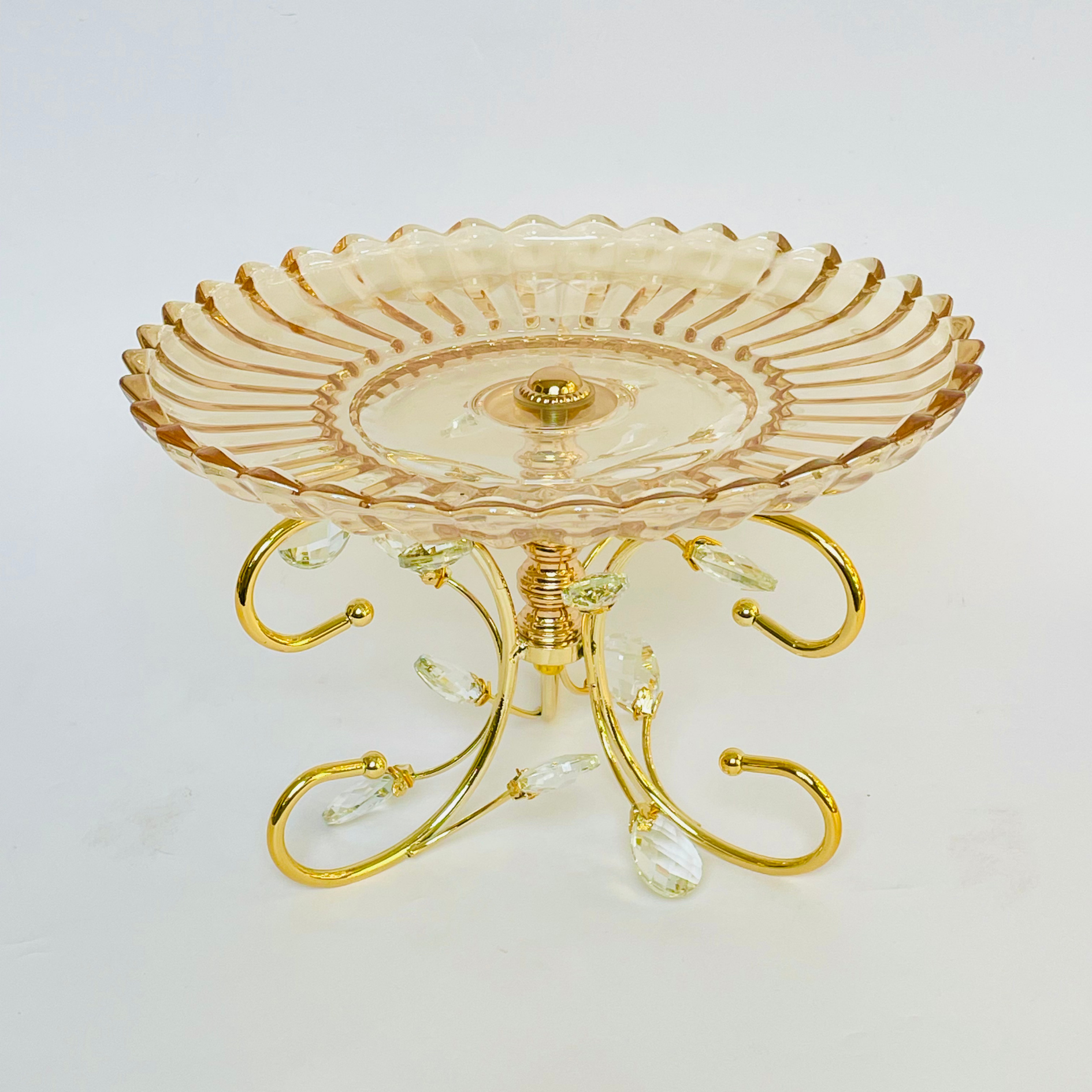 Golden Harmony Elegant Tray