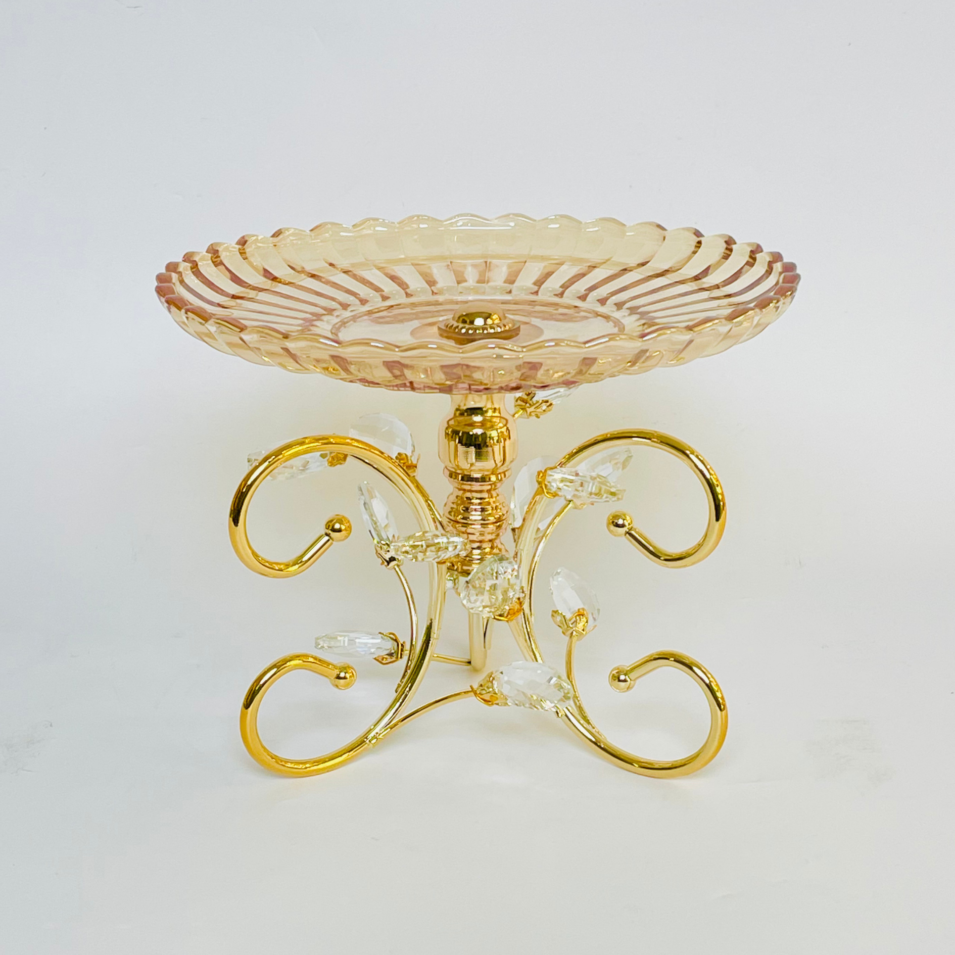 Golden Harmony Elegant Tray
