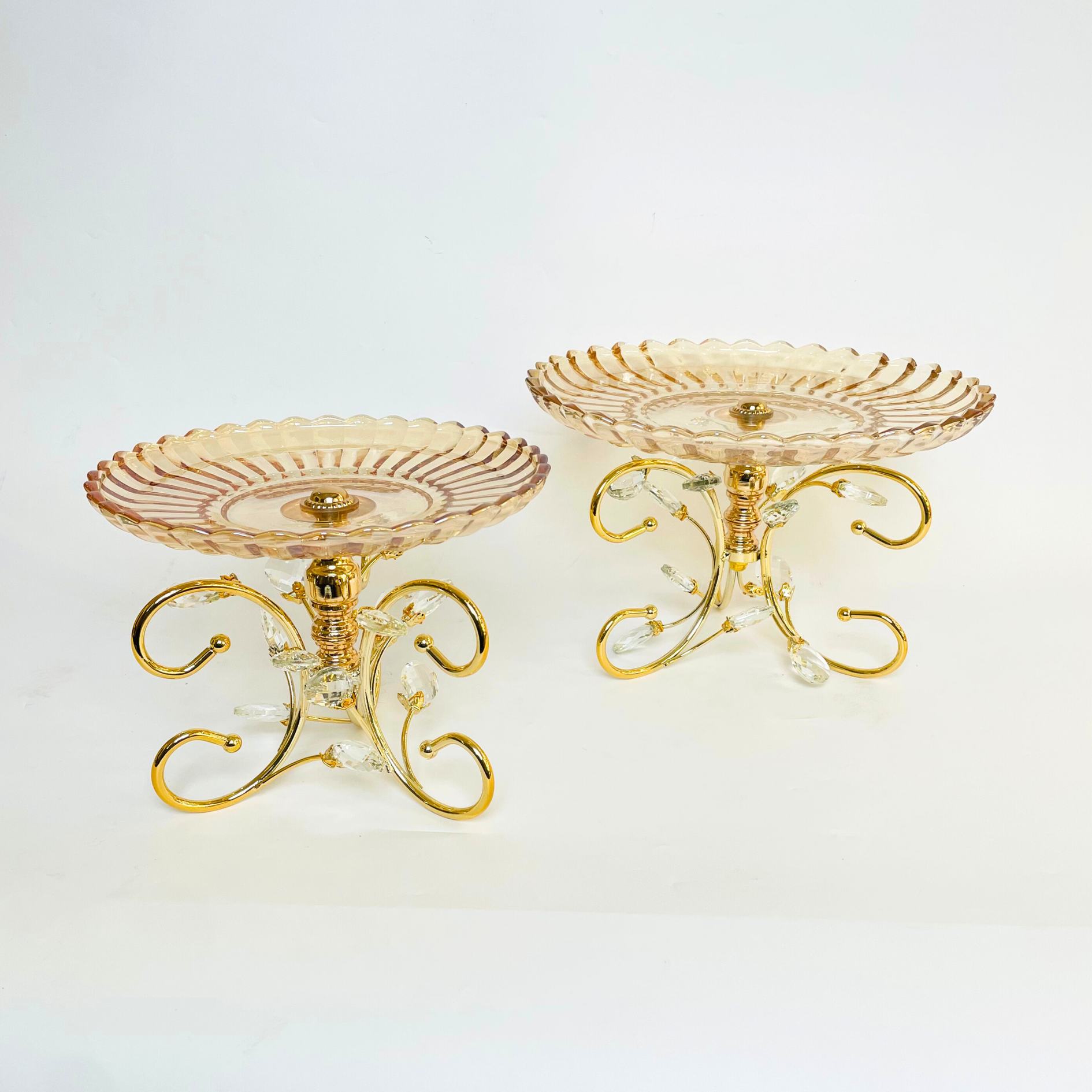 Golden Harmony Elegant Tray