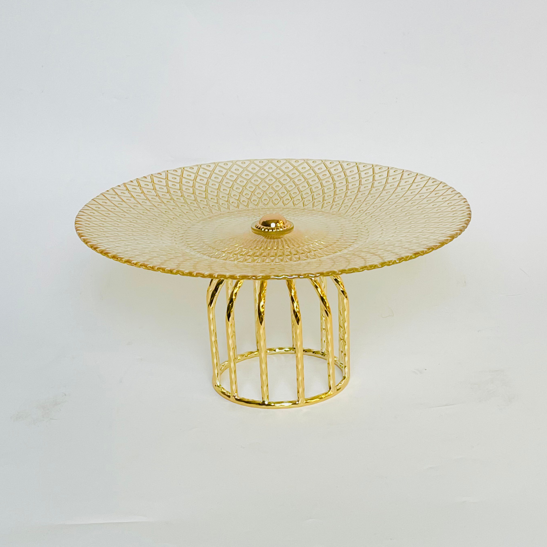 Elegant Golden Cake Stand