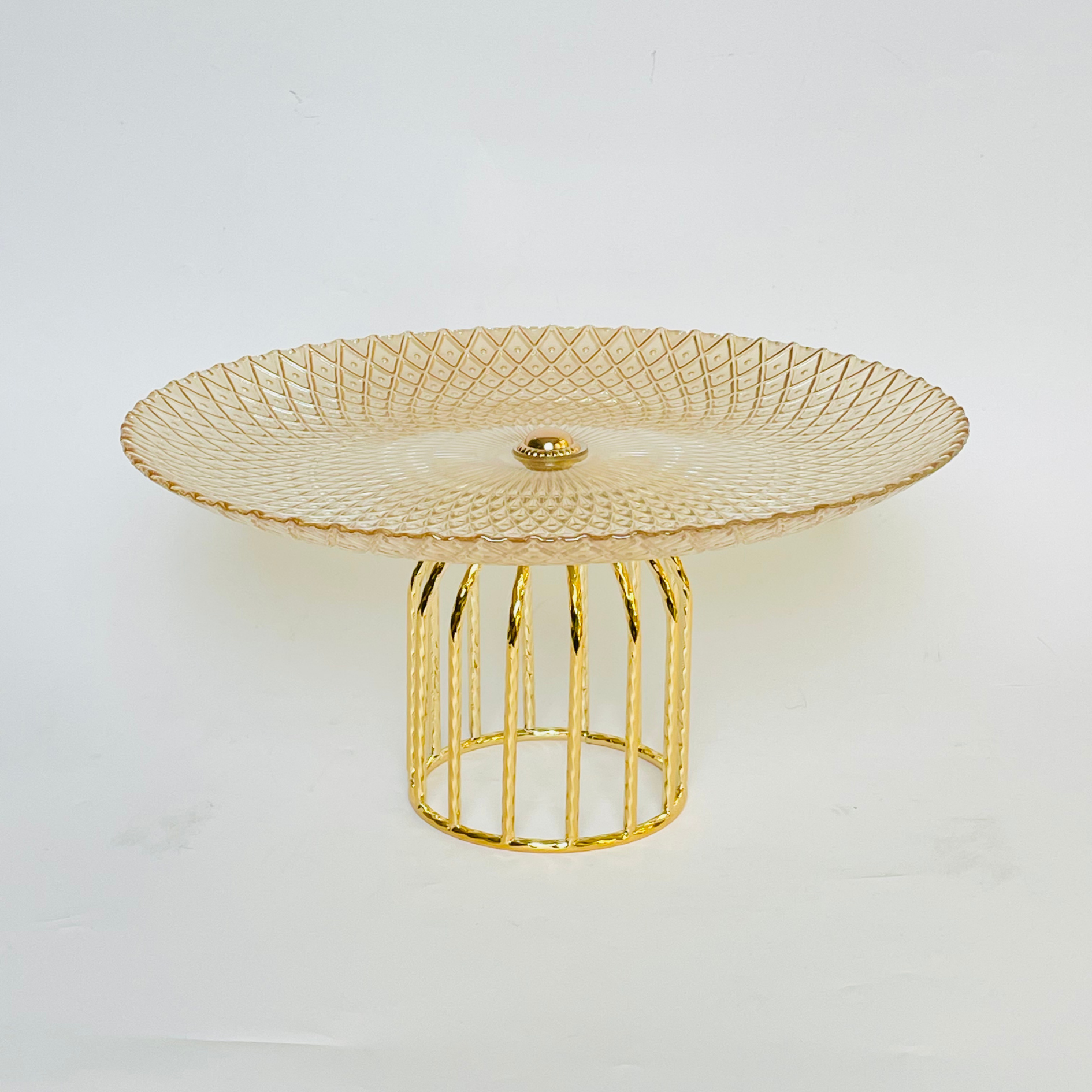 Elegant Golden Cake Stand