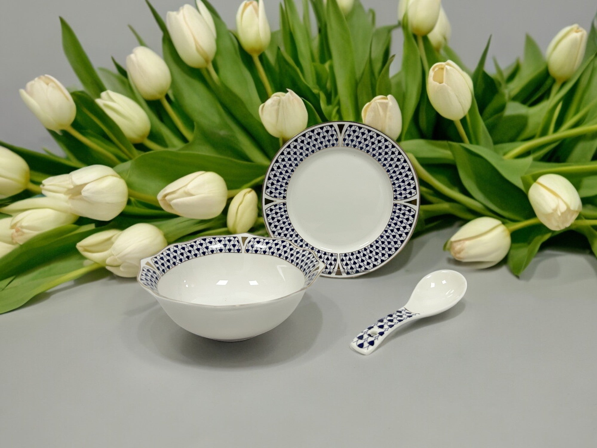 Pearl Midnight Mosaic 18pc Bowl Set