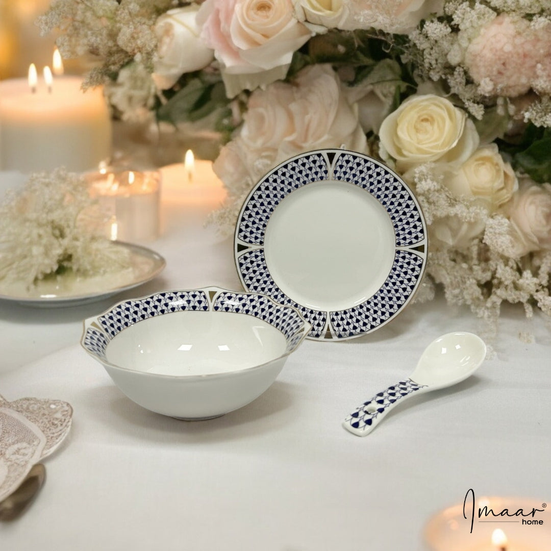 Pearl Midnight Mosaic 18pc Bowl Set