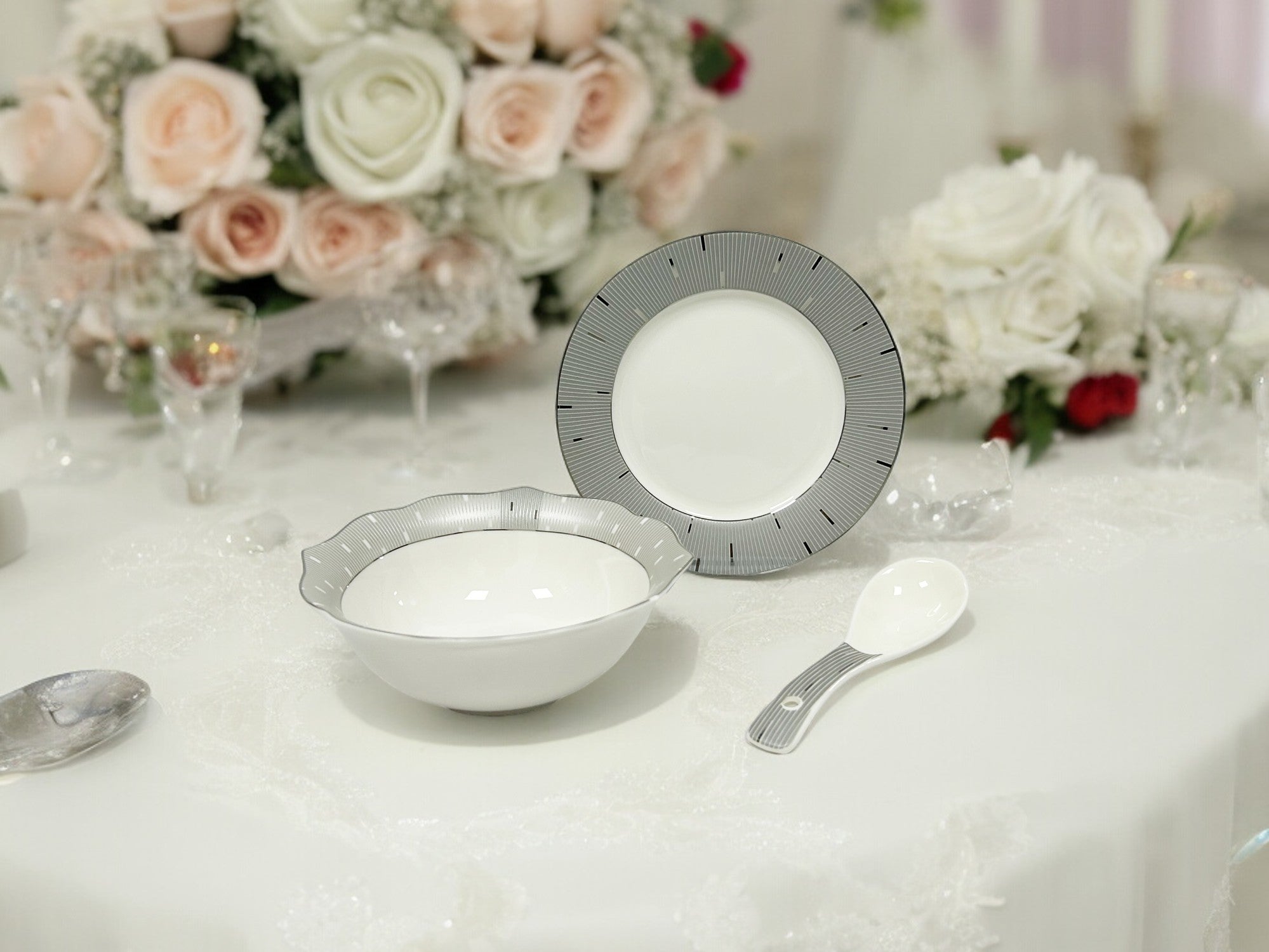 Pearl Timeless Silver 18pc Bowl Set