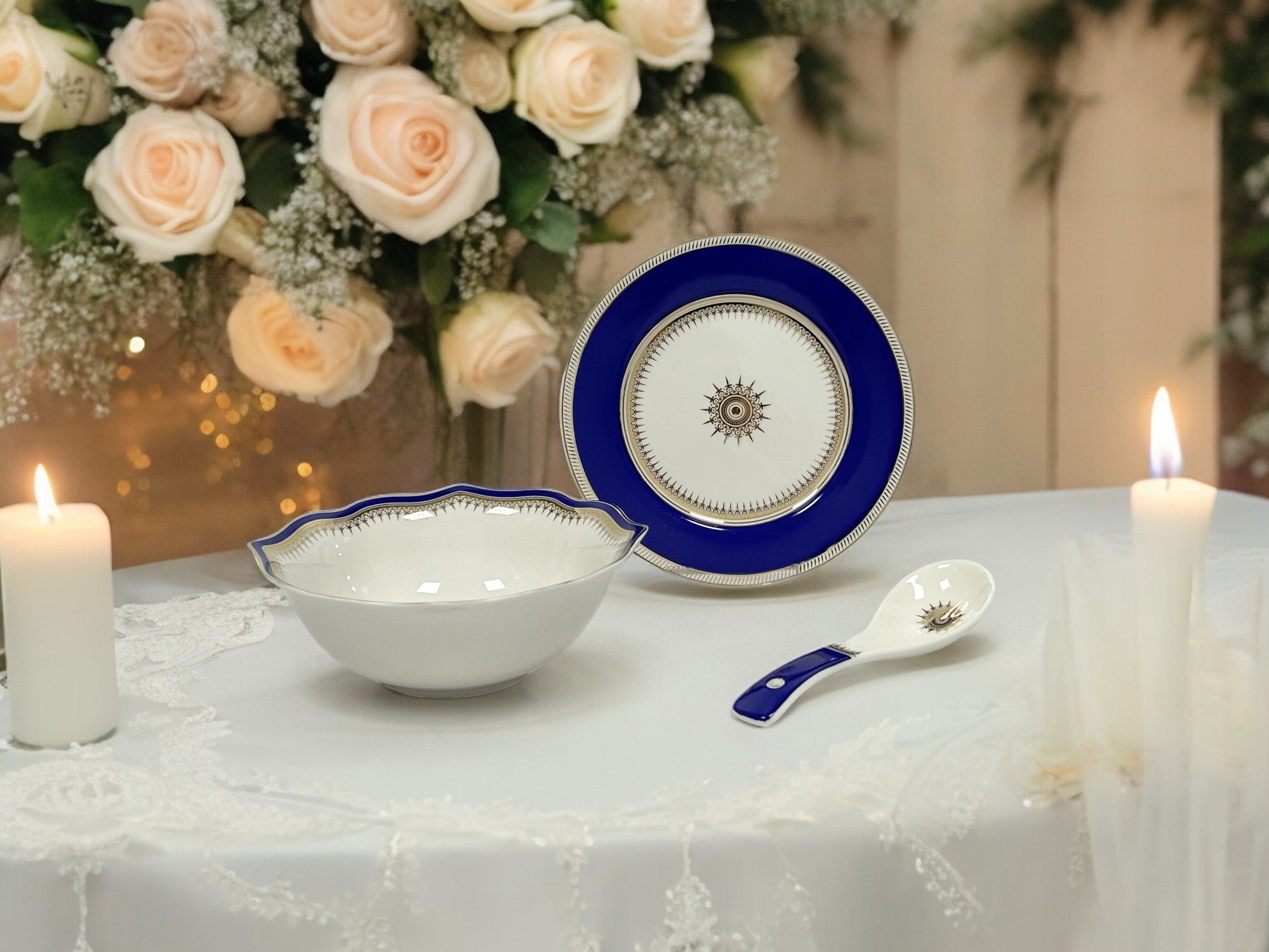 Pearl Imperial Blue 18pc Bowl Set