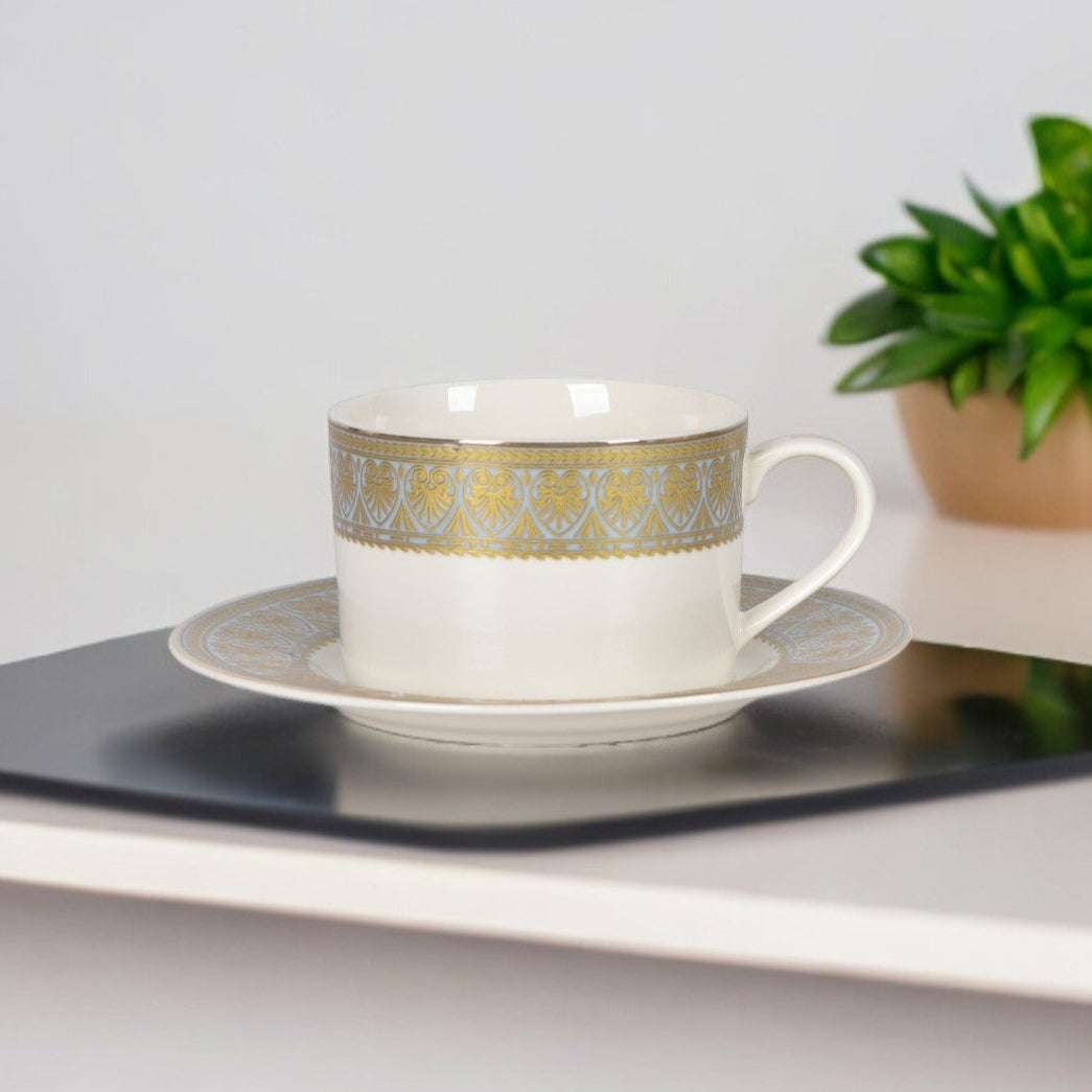 Pearl Cerulian Grandeur 12pc Tea Set