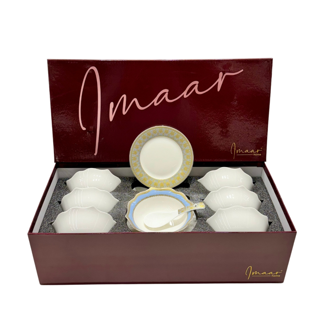 Pearl Cerulian Grandeur 18pc Bowl Set