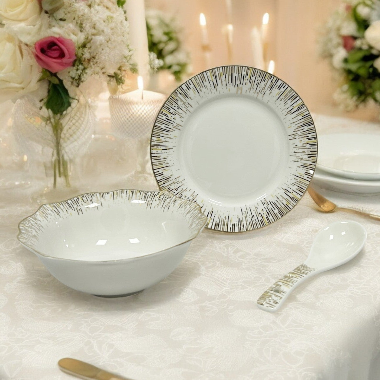 Pearl Golden Twilight 18pc Bowl Set